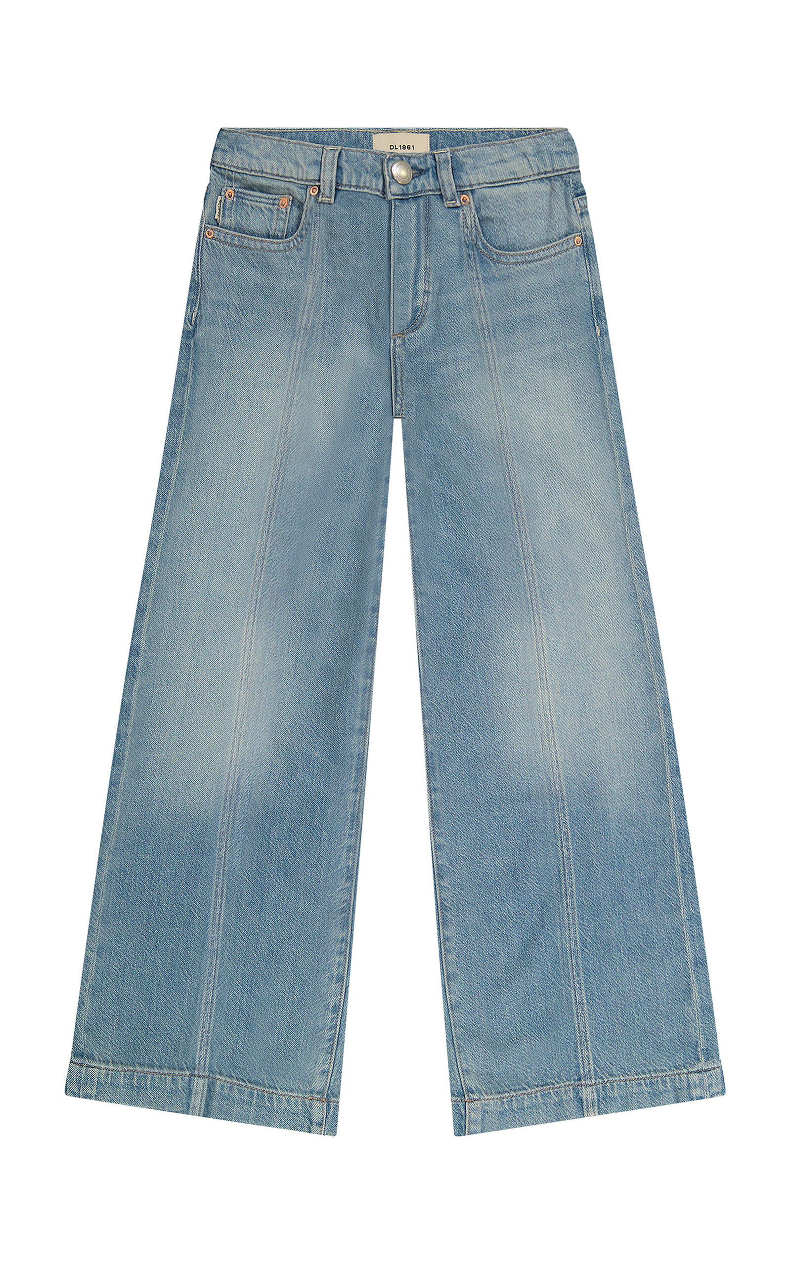 DL1961 Kids Nini Low-Rise Wide-Leg Jeans