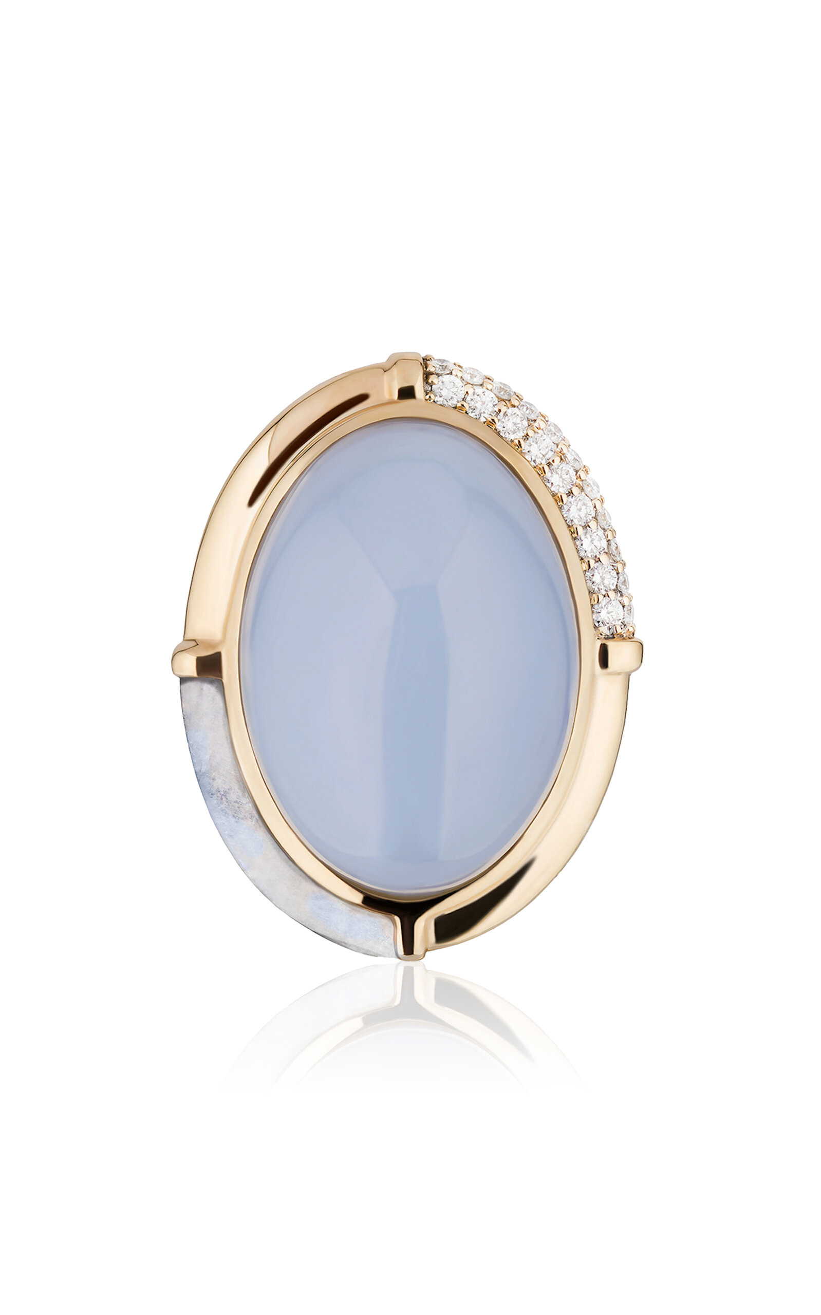 Mason And Books Sugar And Spice 14k Yellow Gold Multi-stone Cocktail Ring In Gray