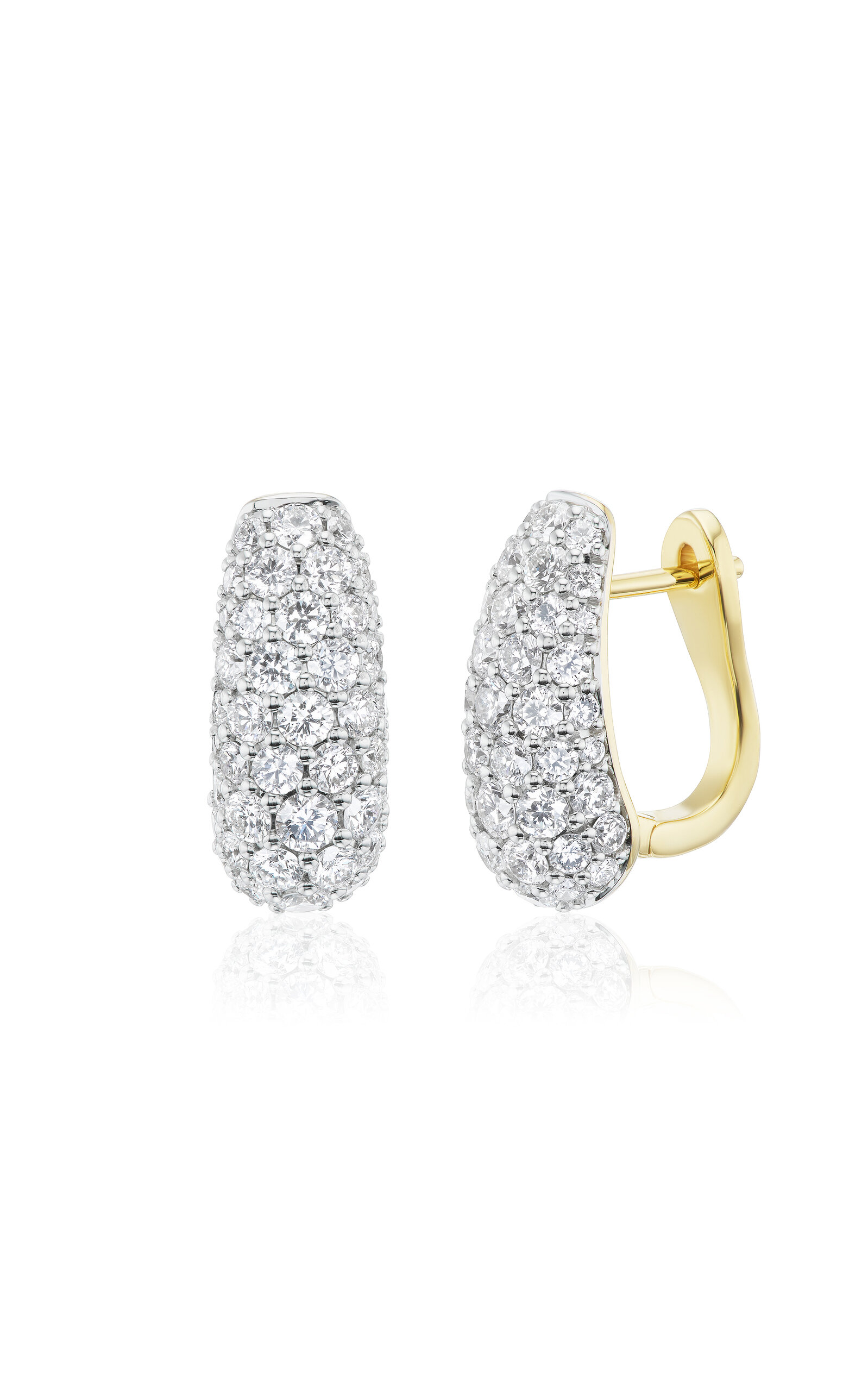 Holly Hug 18K Yellow Gold Diamond Earrings