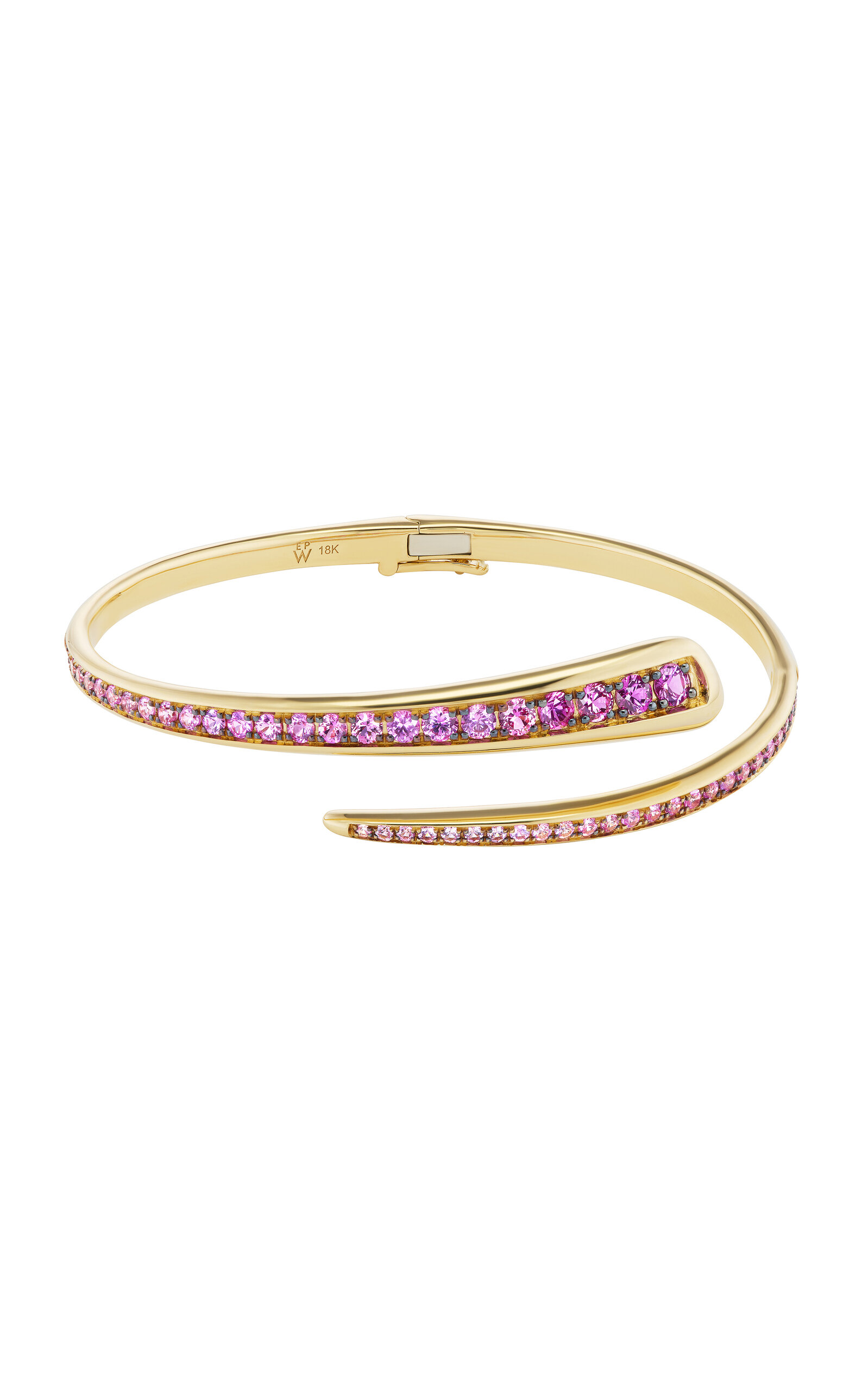 Emily P. Wheeler Wrap 18K Yellow Gold Sapphire Bracelet - Pink - M/L - Moda Operandi