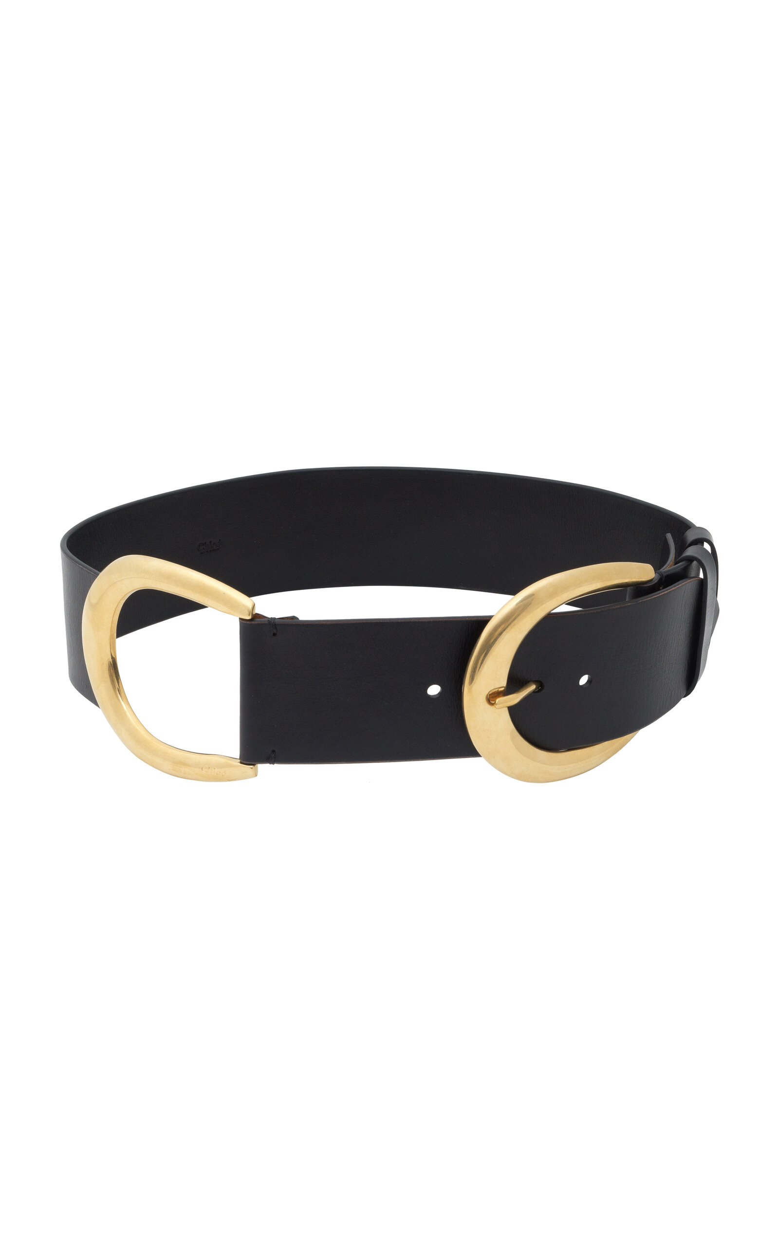 Chloé Anita Double Buckle Leather Belt - Moda Operandi