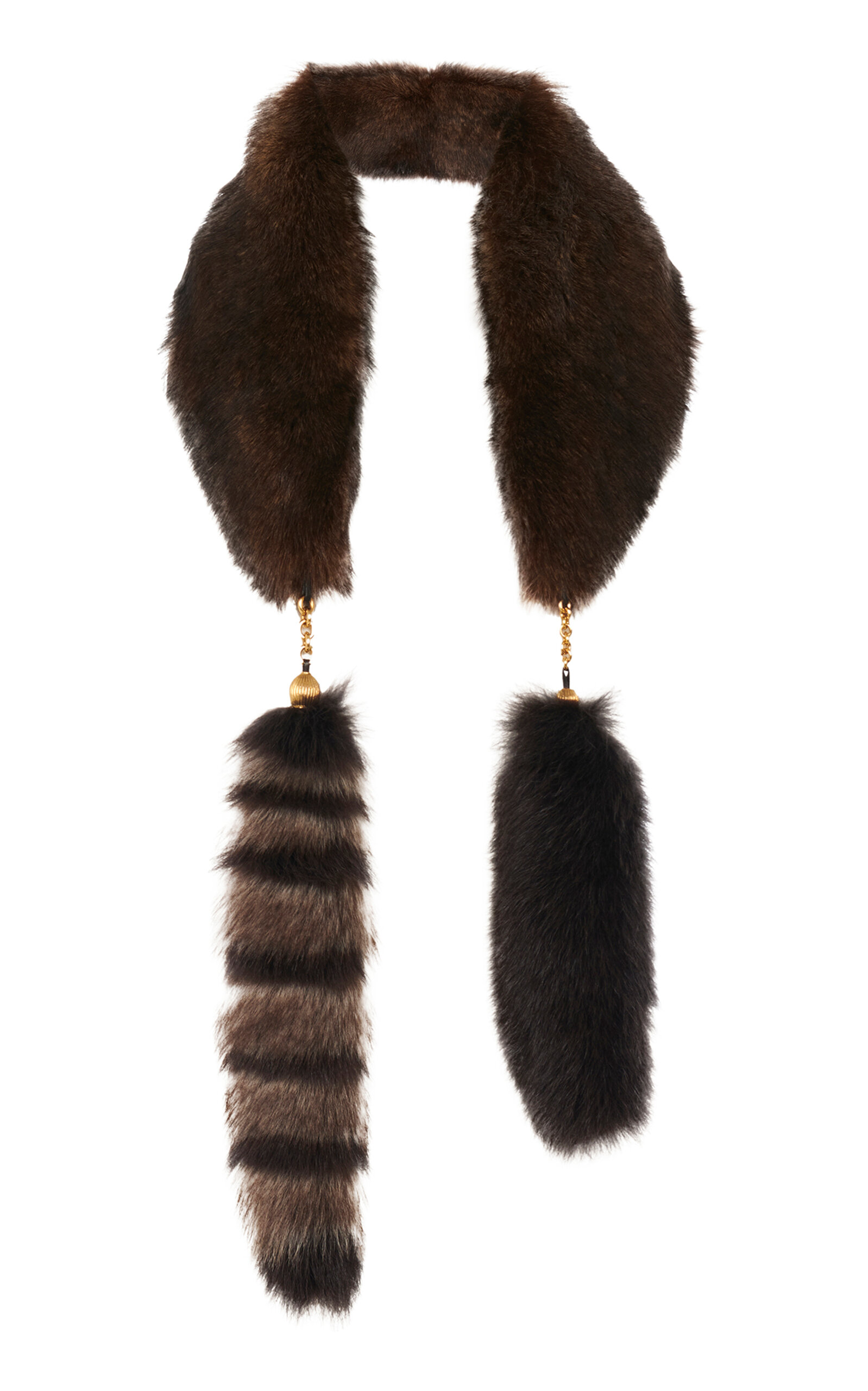 Chloé Treasure Tails Lambskin Shearling Scarf