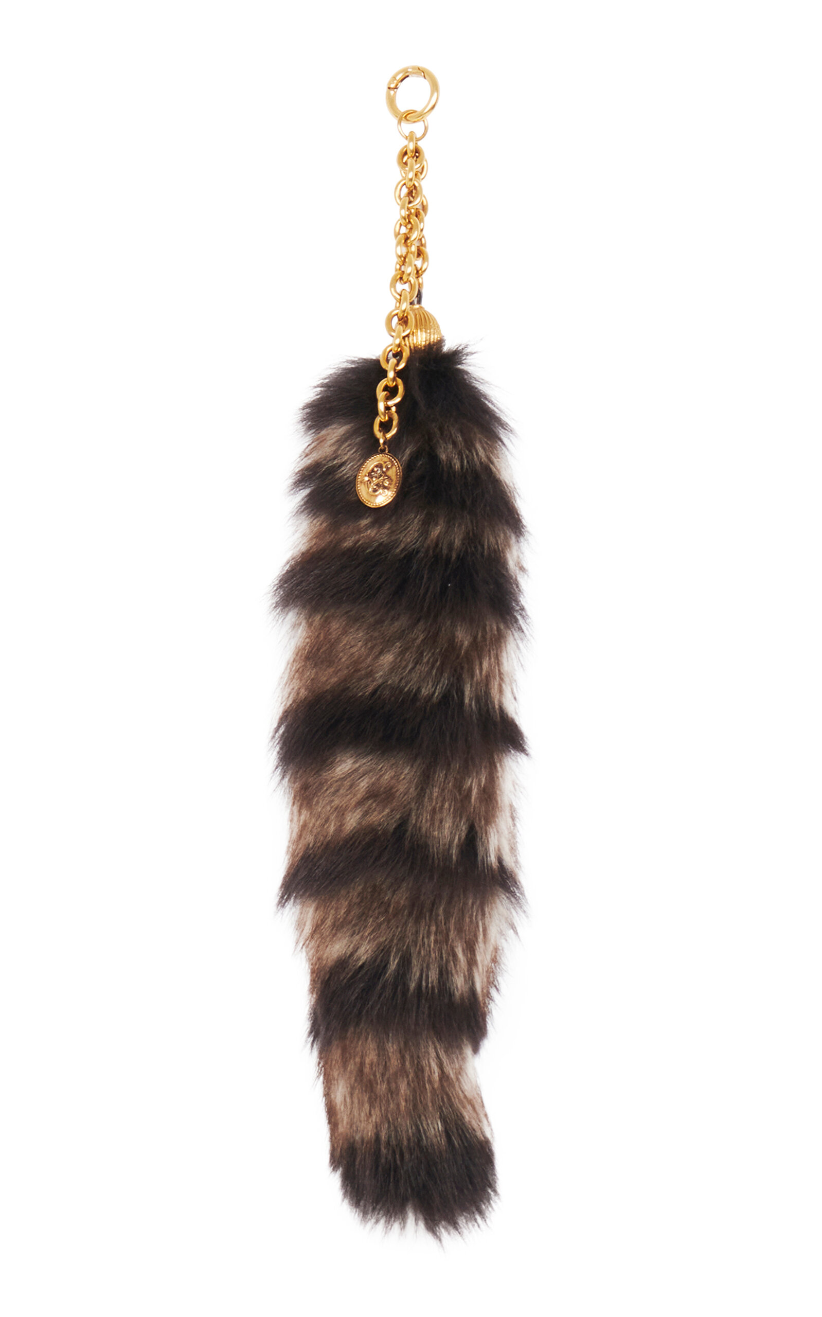 Chloé Treasure Tails Lambskin Shearling Charm - Brown - OS