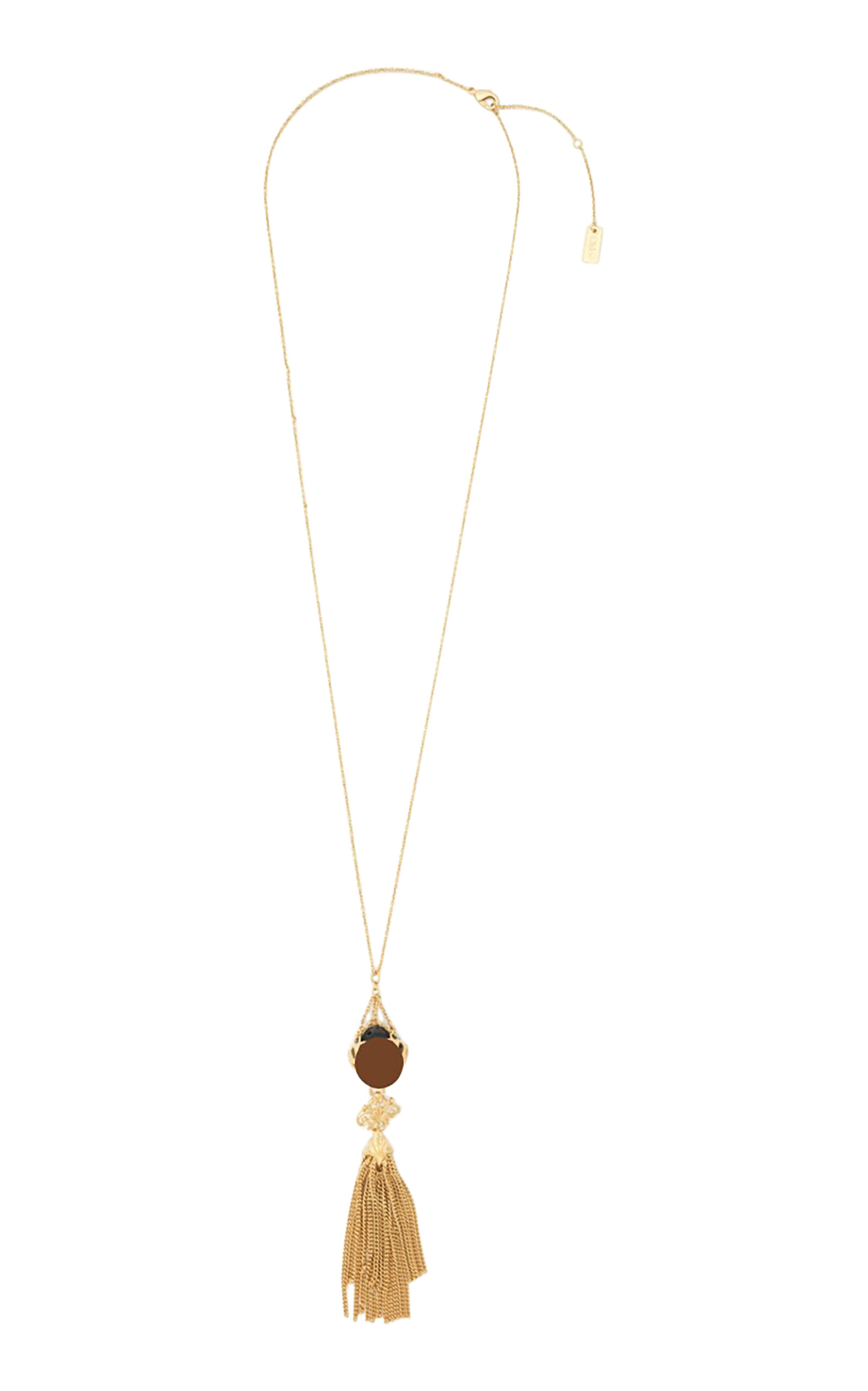 Chloé Chloé Eternity Obsidian Necklace - Gold - OS - Moda Operandi