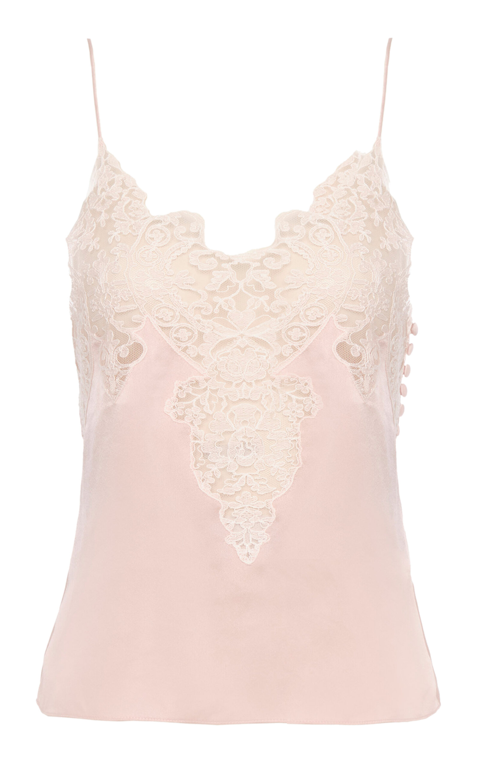 Chloé Lace-Trimmed Silk Satin Lingerie Top - Women's Lingerie