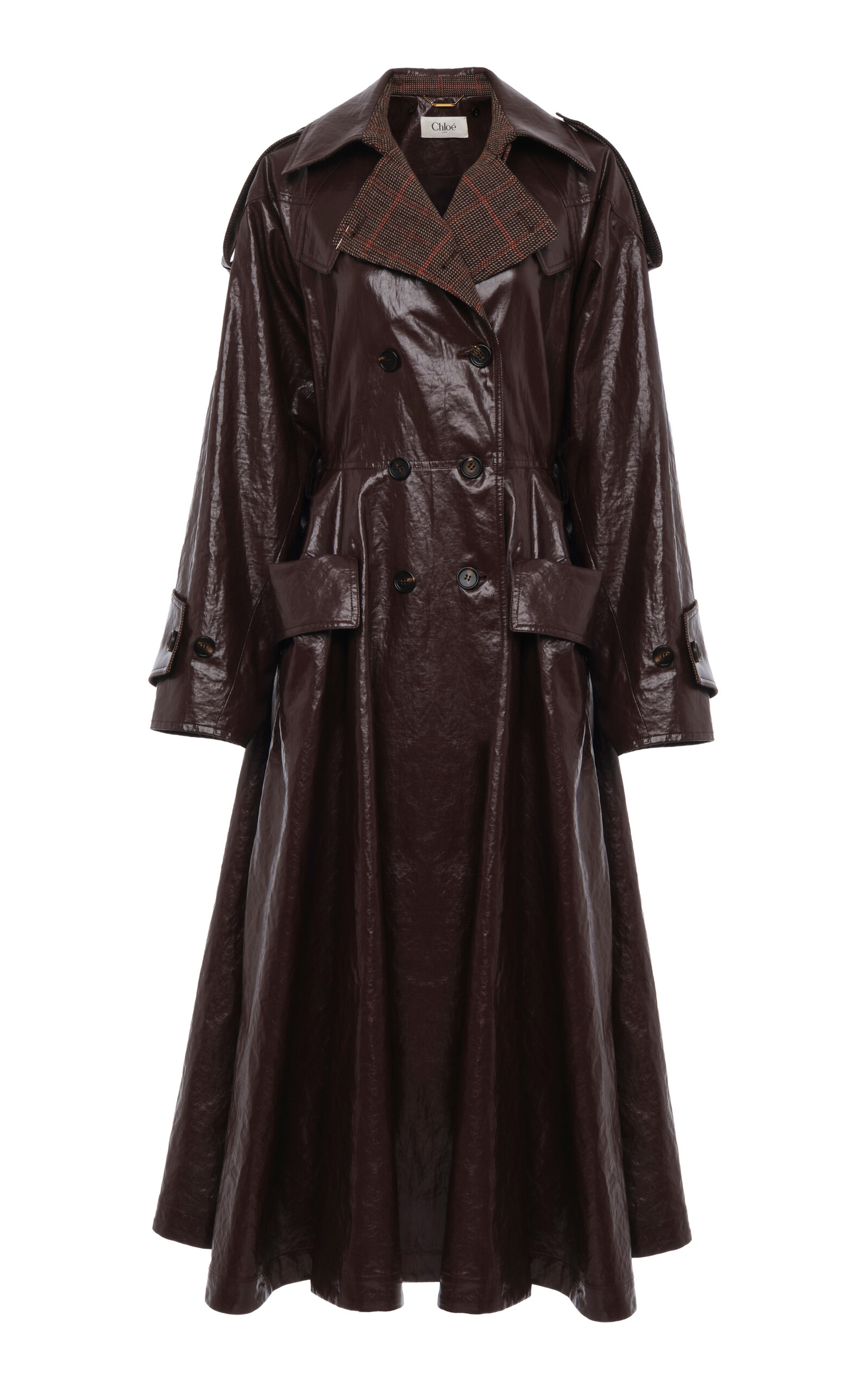 Chloé Coated Linen Riding Coat