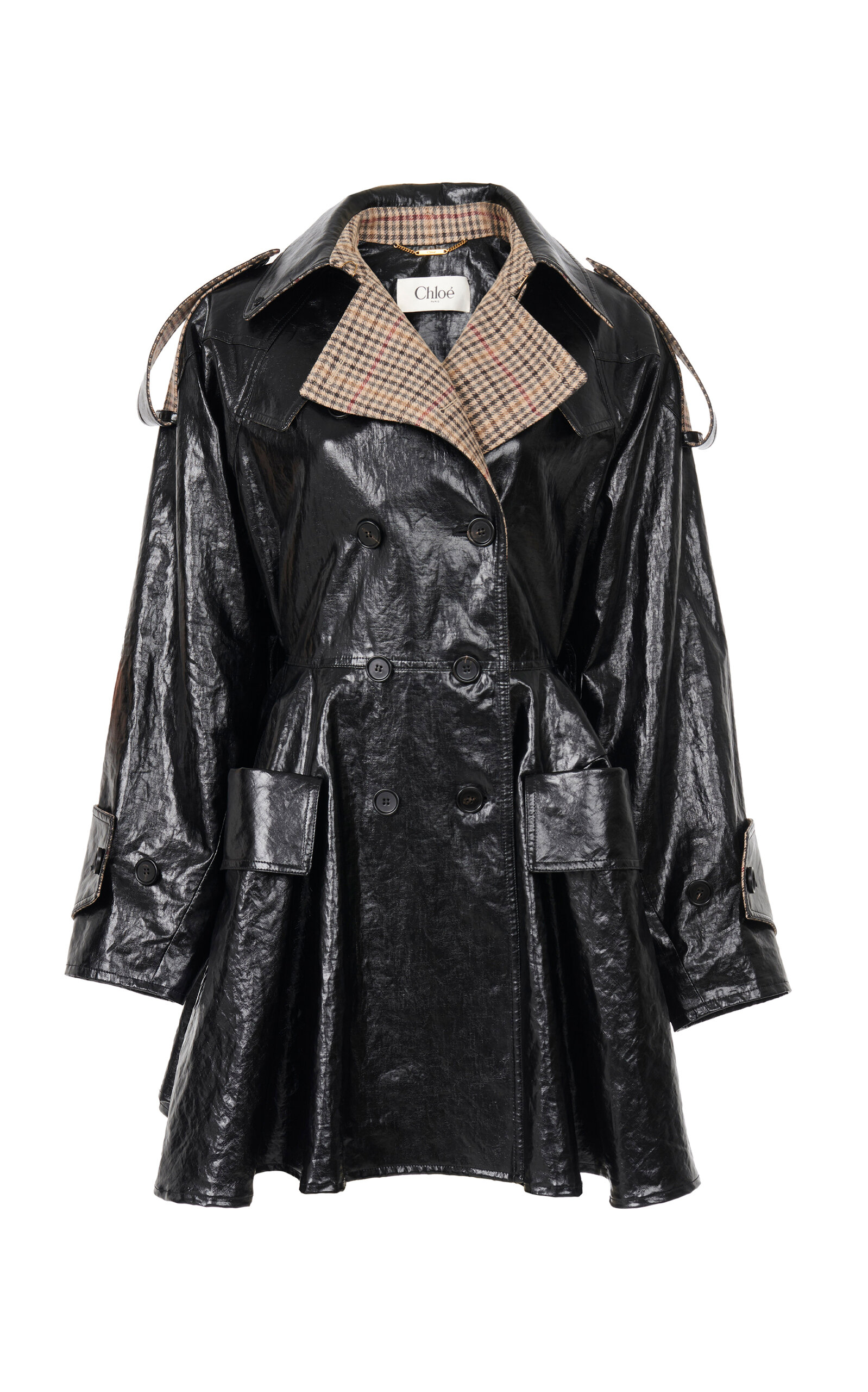 Chloé Coated Linen Riding Coat