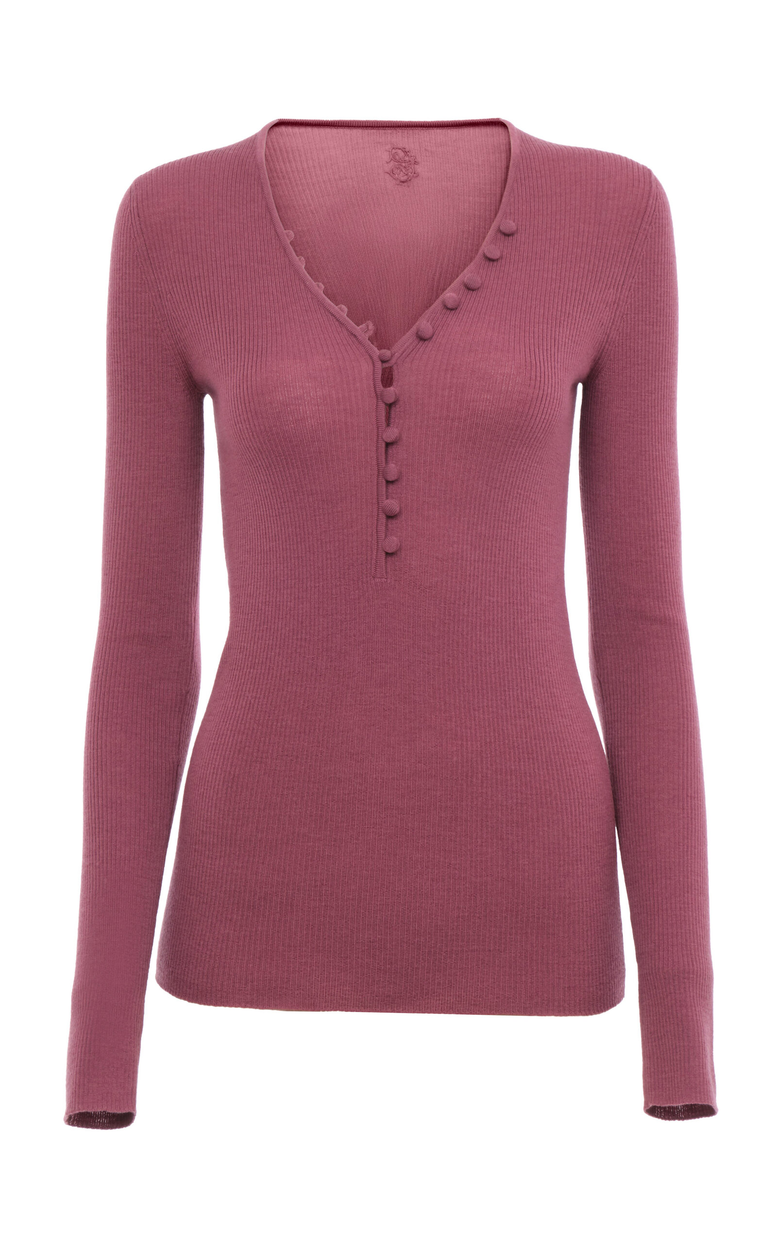 Chloé Merino Wool Henley Top