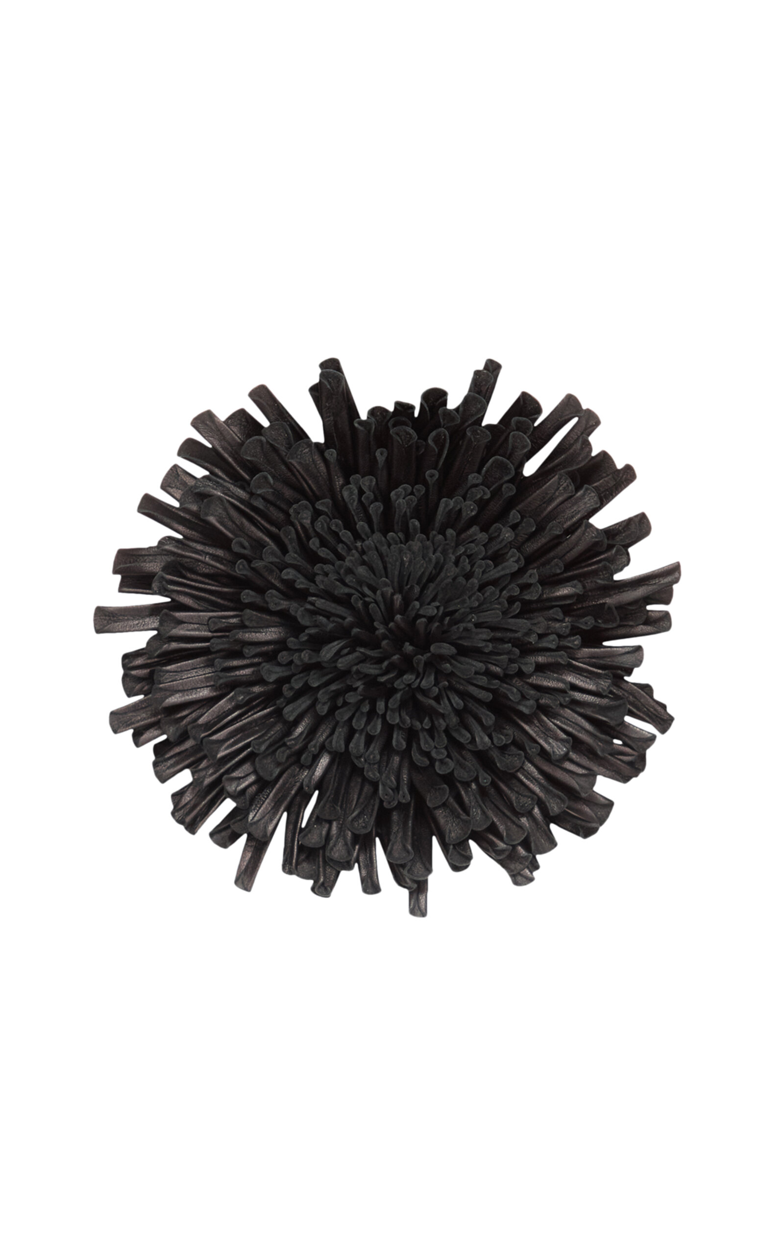 Alaïa Flower-detailed Leather Choker In Black