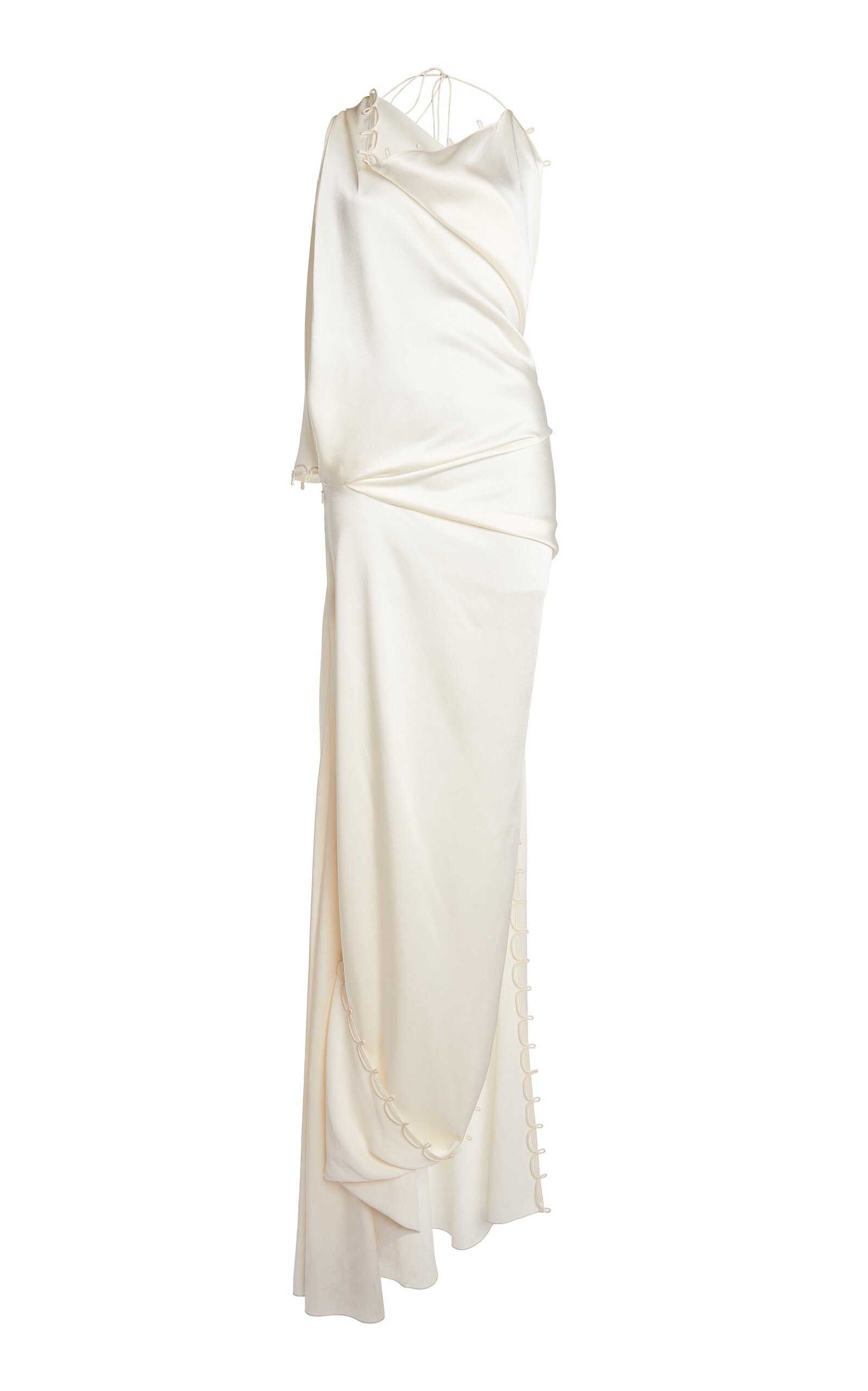 Victoria Beckham Rouleaux Detail Sleeveless Gown