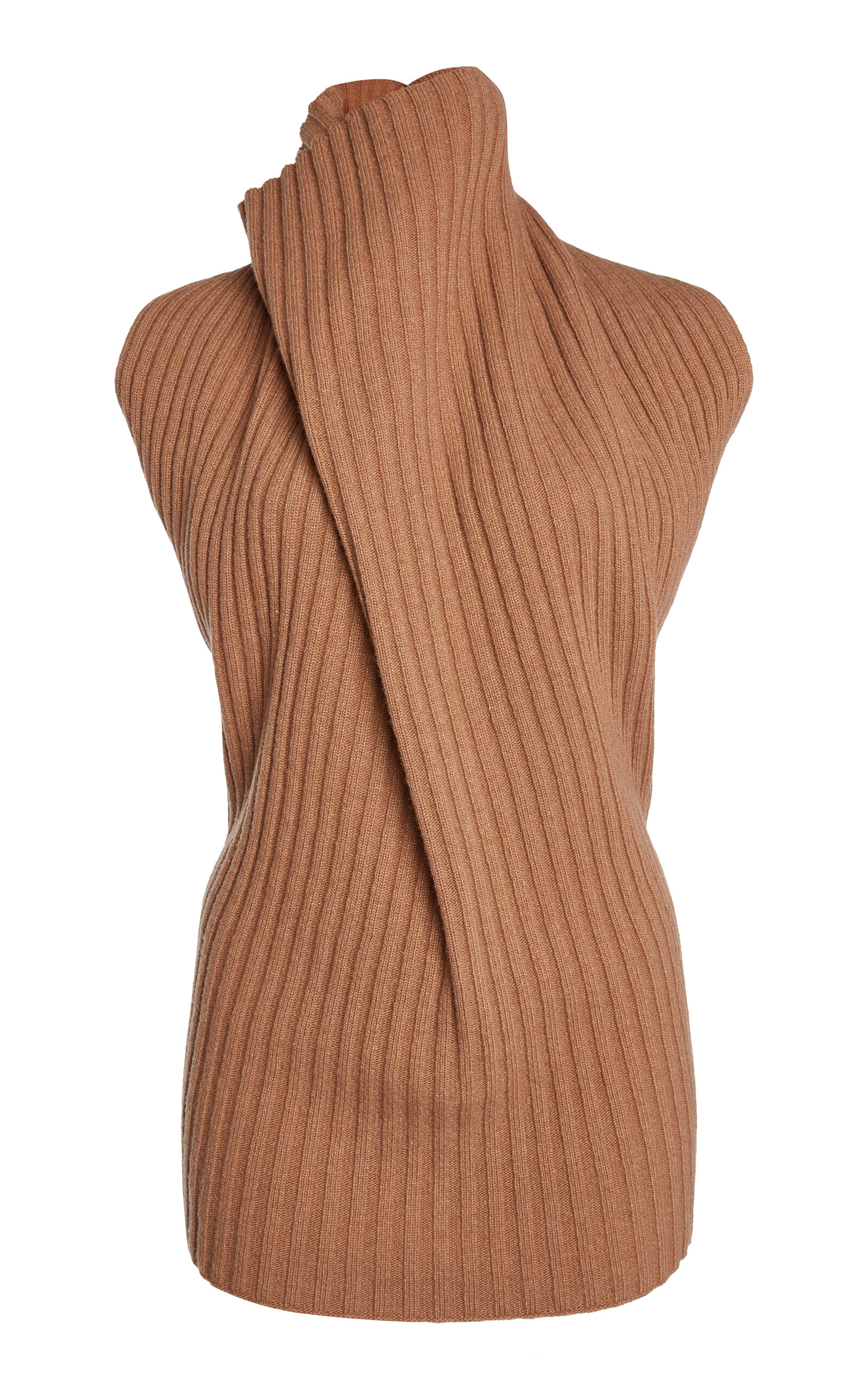 Victoria Beckham Draped  Ribbed Top