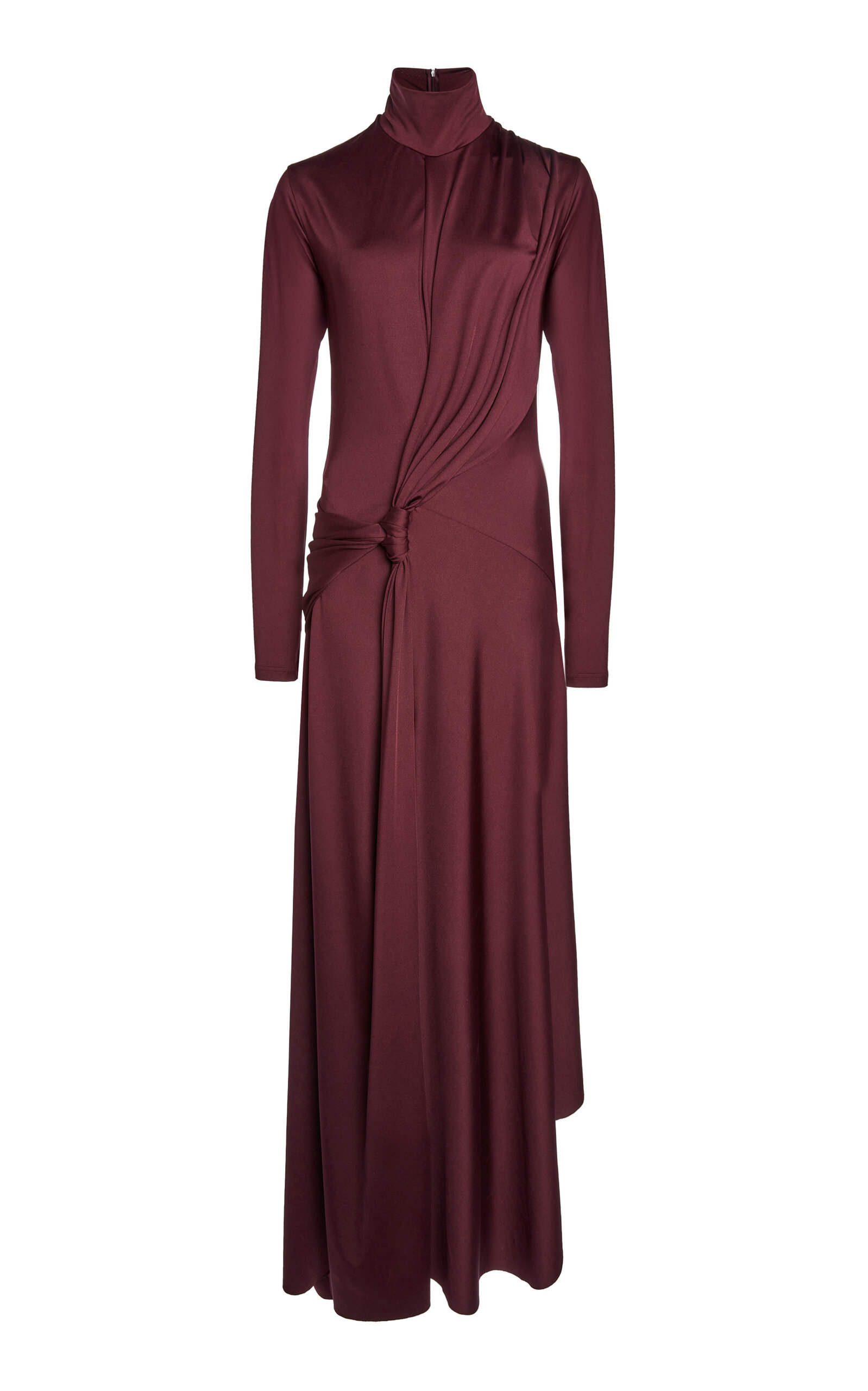 Victoria Beckham Twist-Detailed Jersey Maxi Dress
