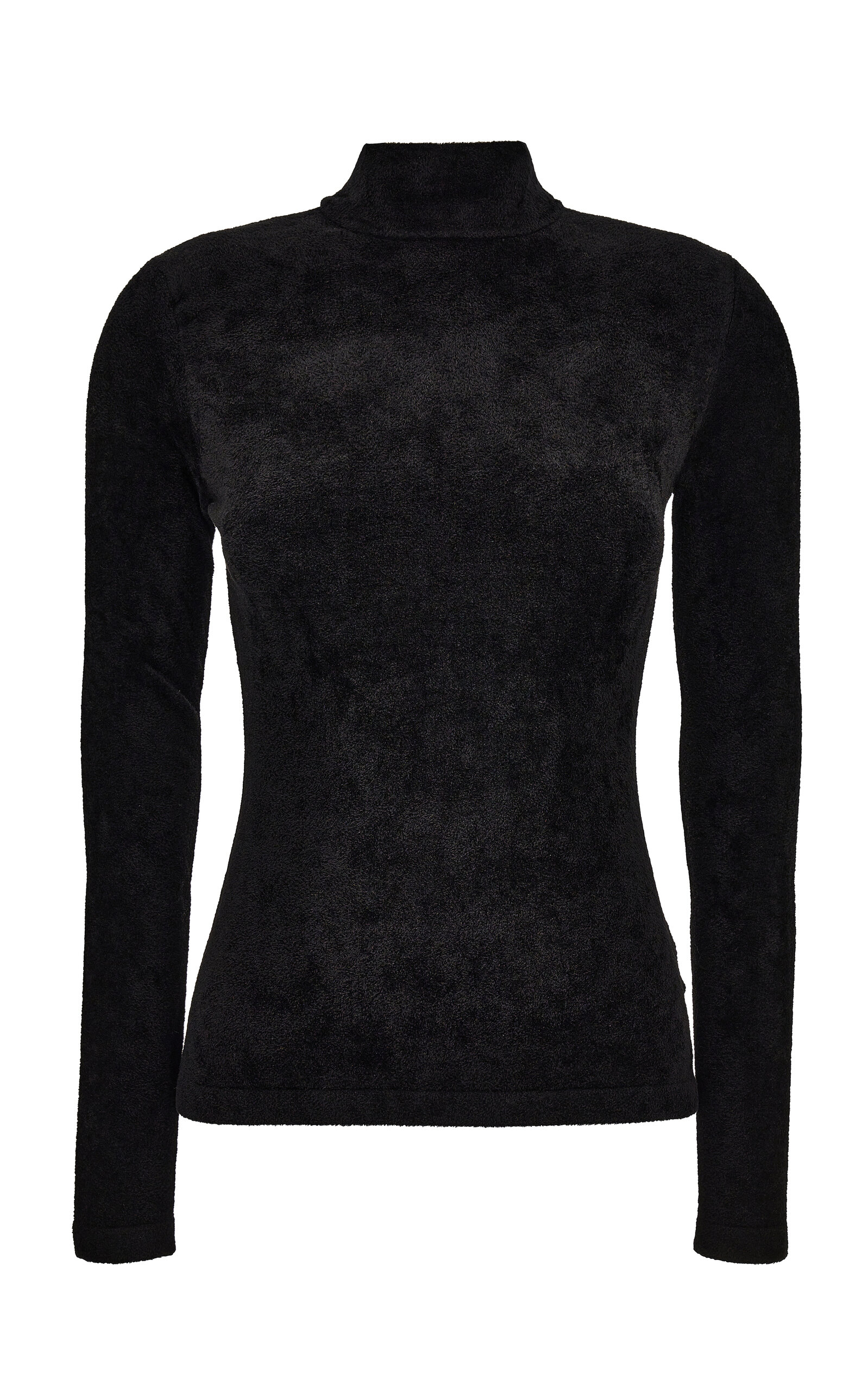 Versace Chenille Turtleneck Sweater - Black