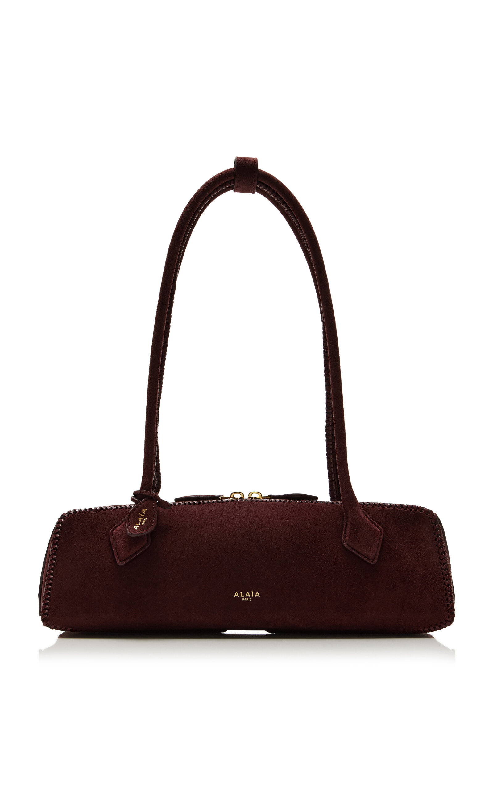 ALAÏA Le Teckel Medium Suede Bag - Moda Operandi