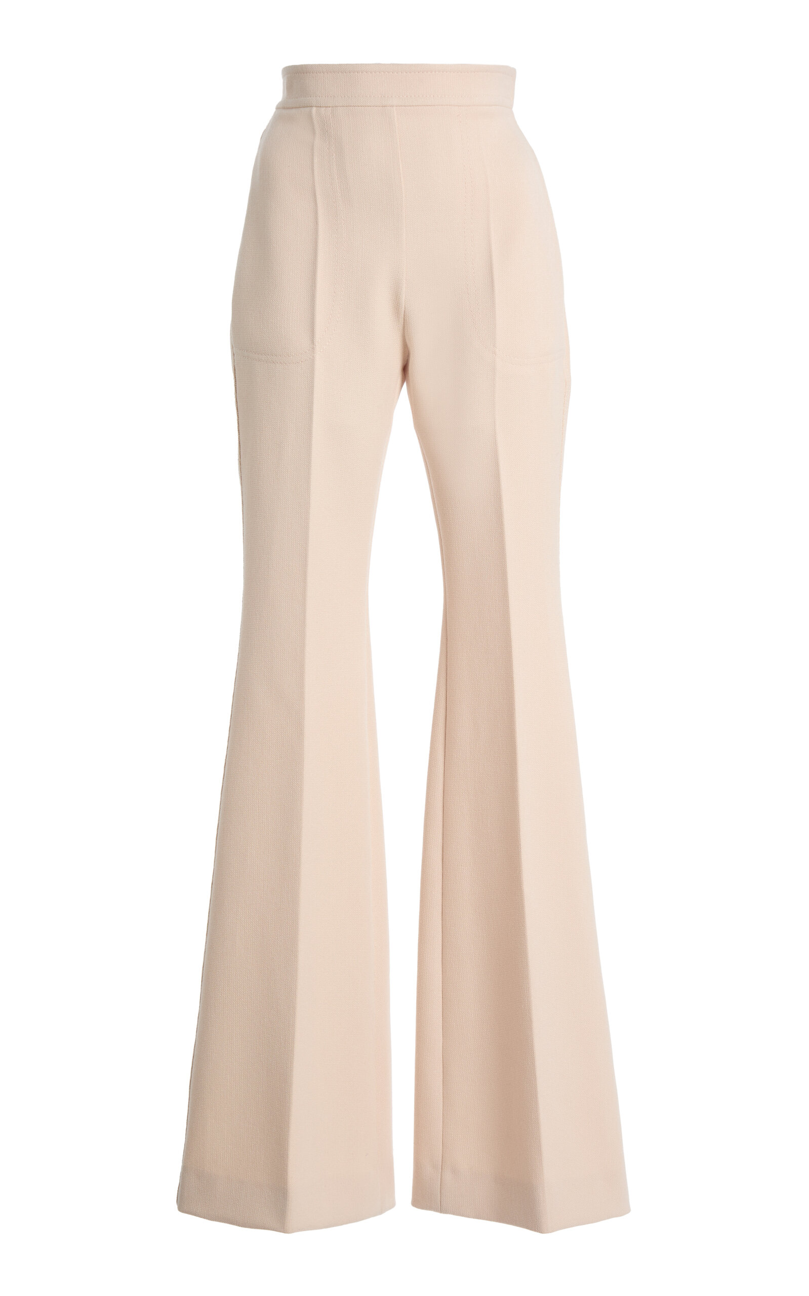 Giambattista Valli Mid-rise Flared Pants In Off-white