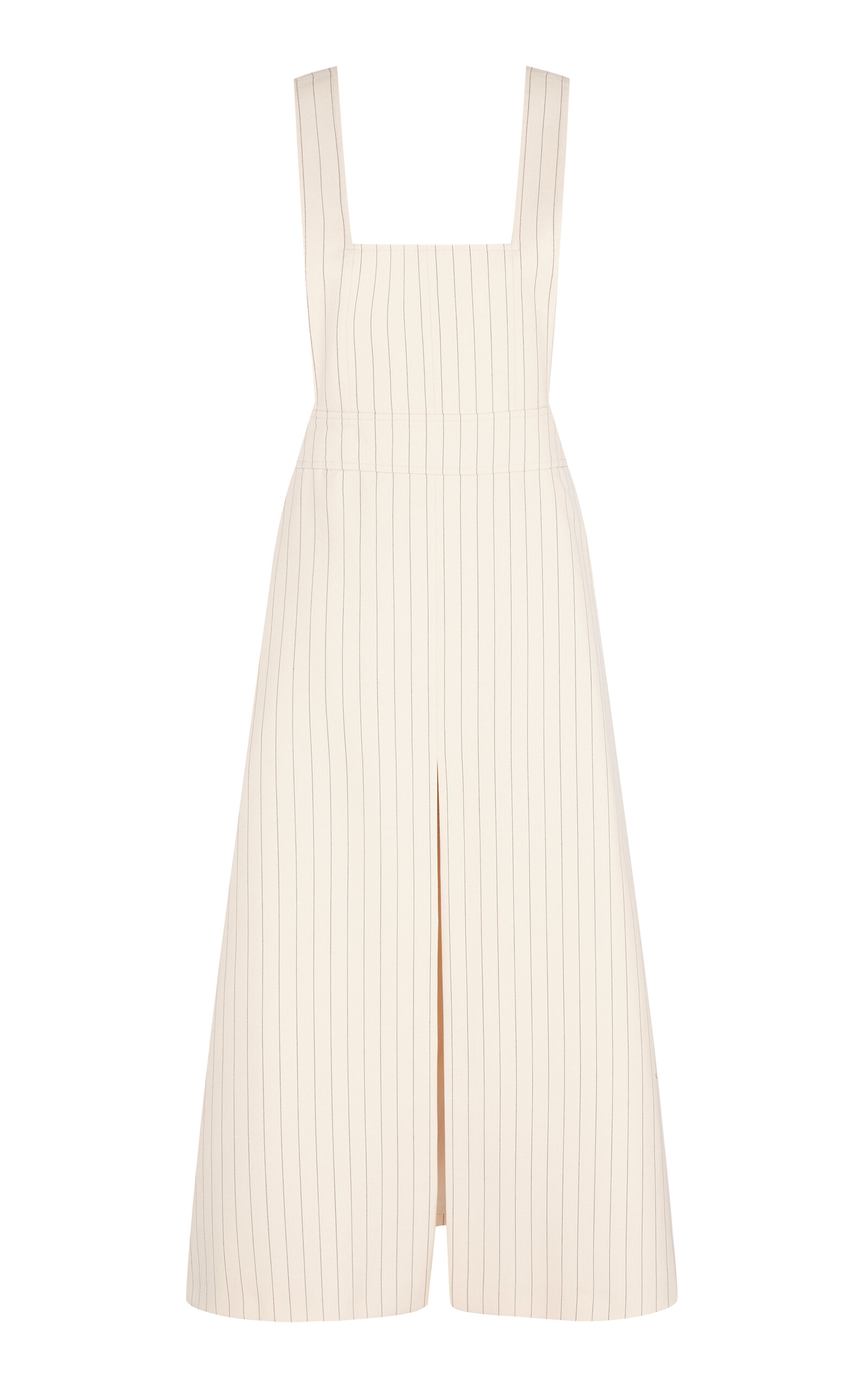Zimmermann Hypnotic Pinstripe Apron Wool Dress