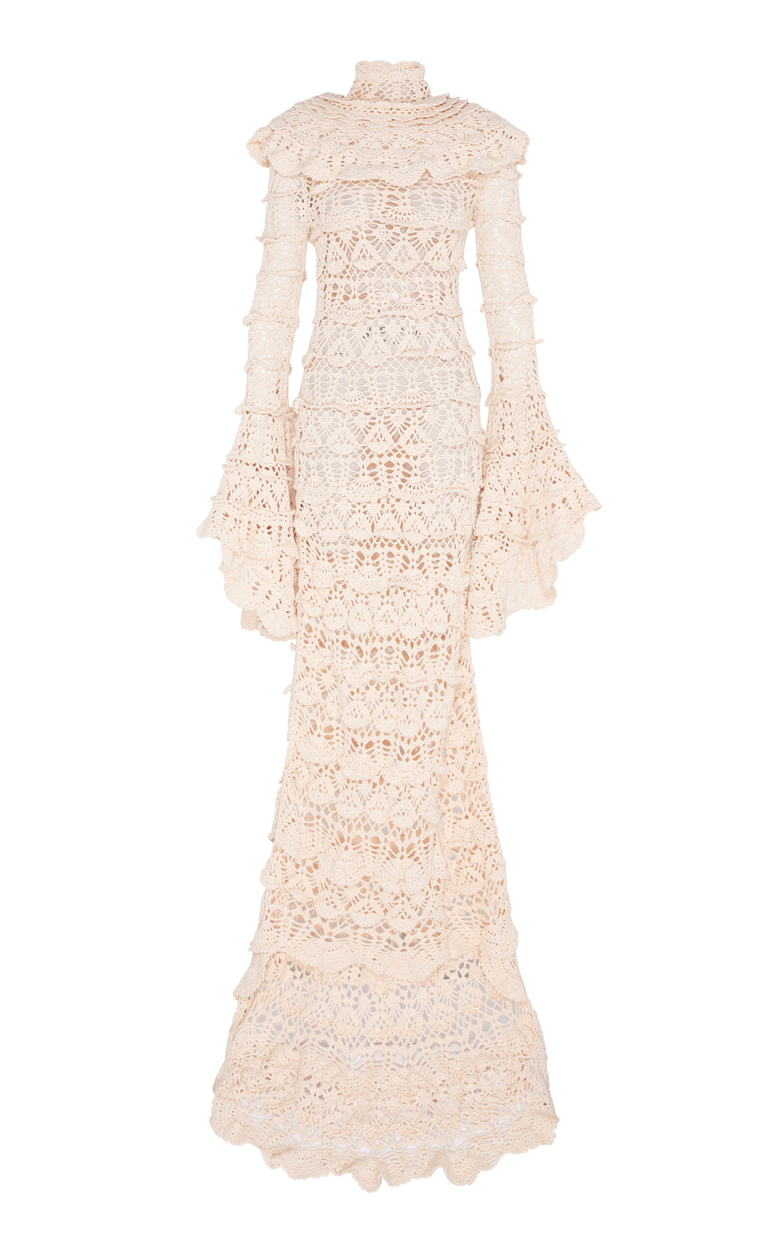 Zimmermann Hypnotic Hand Crochet Cotton Gown
