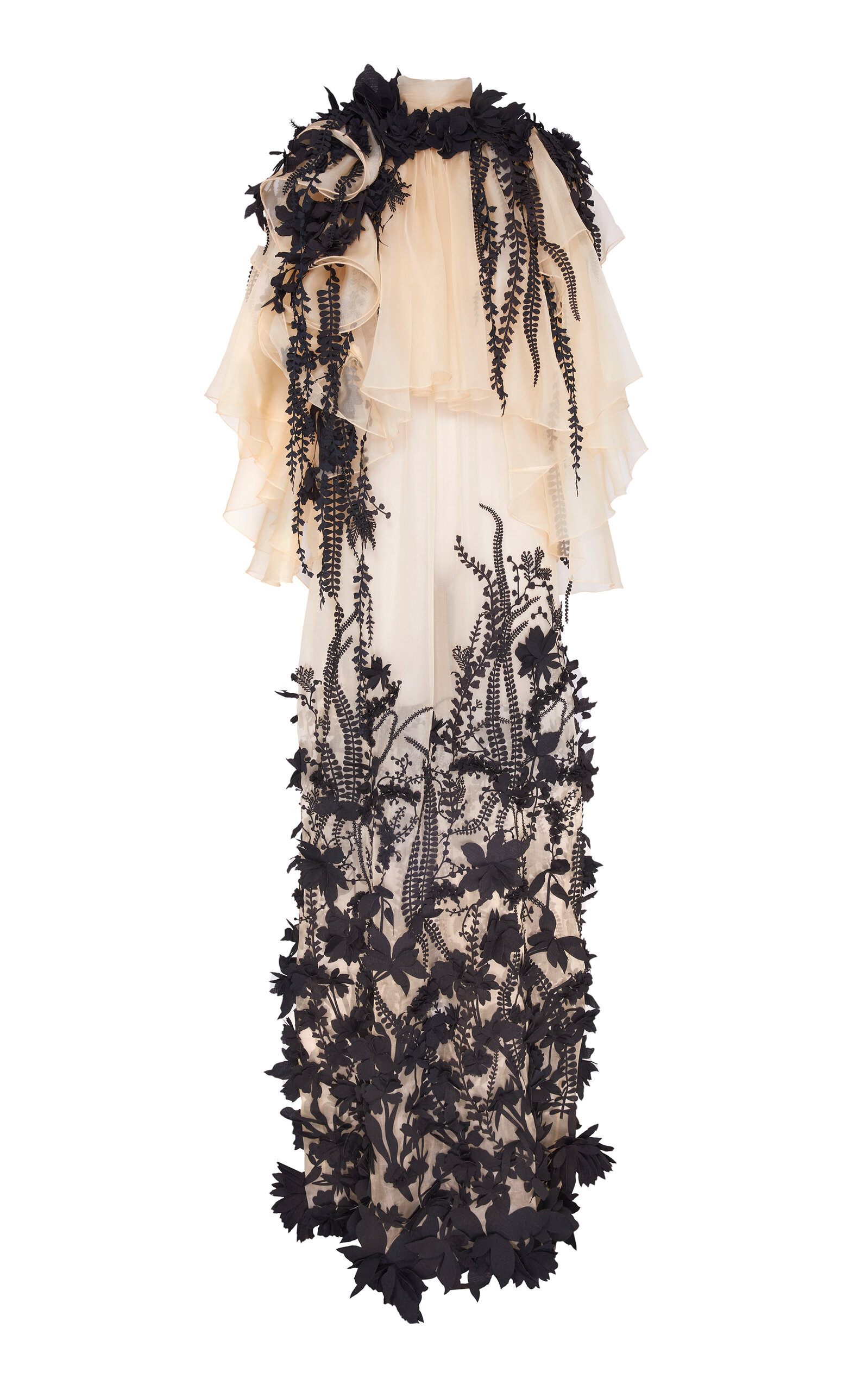 Zimmermann Hypnotic Applique Silk Gown
