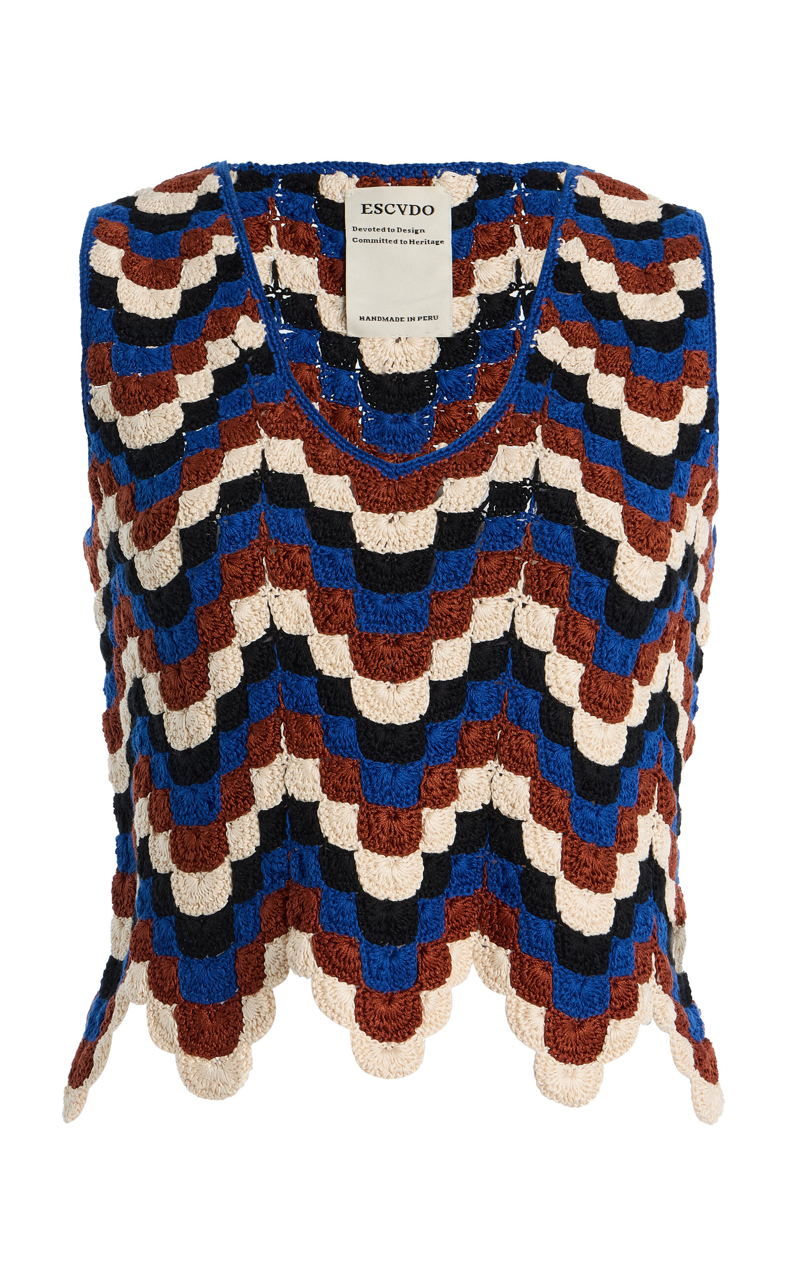 Escvdo Exclusive Suspiro Cotton Top In Multi