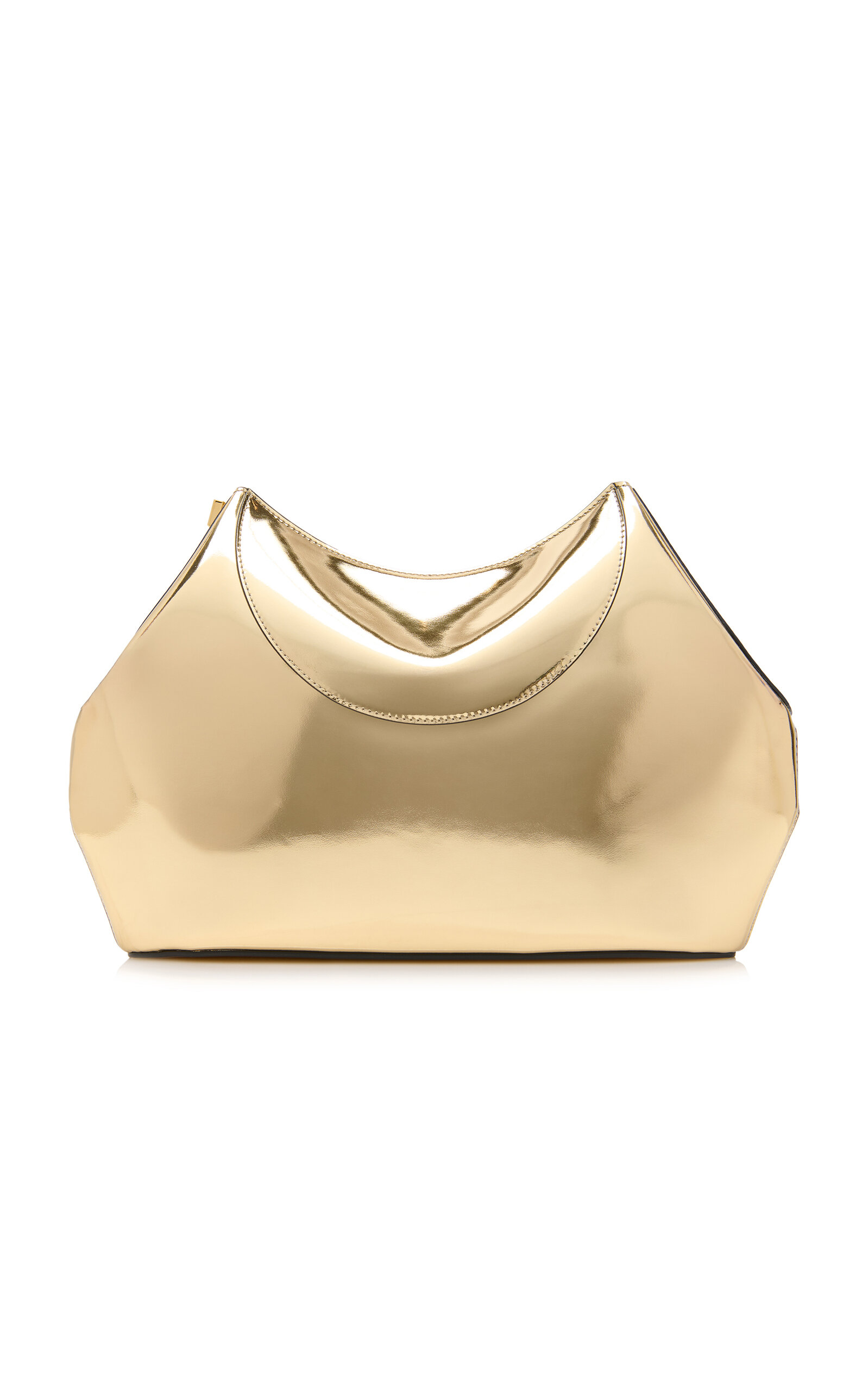 Givenchy Facet Leather Clutch - Gold - OS - Women's Clothing