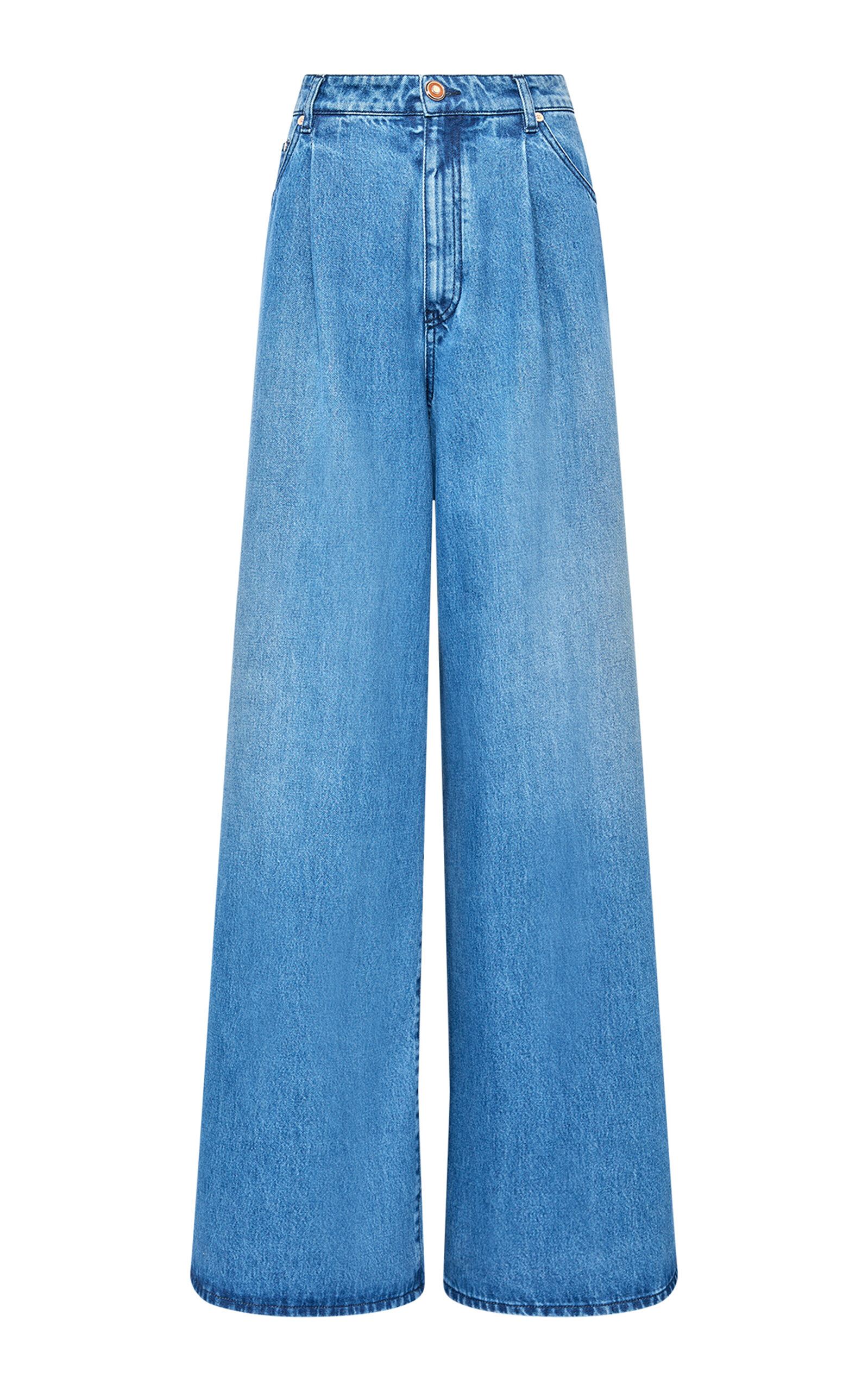 Gabriela Hearst Brenn Wide-leg Denim Jeans In Medium Wash