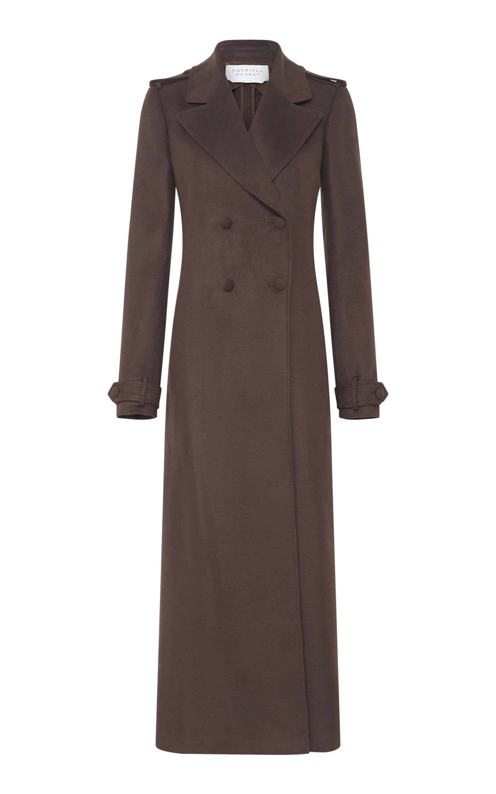 Gabriela Hearst Houstt Double-Breasted Silk Coat