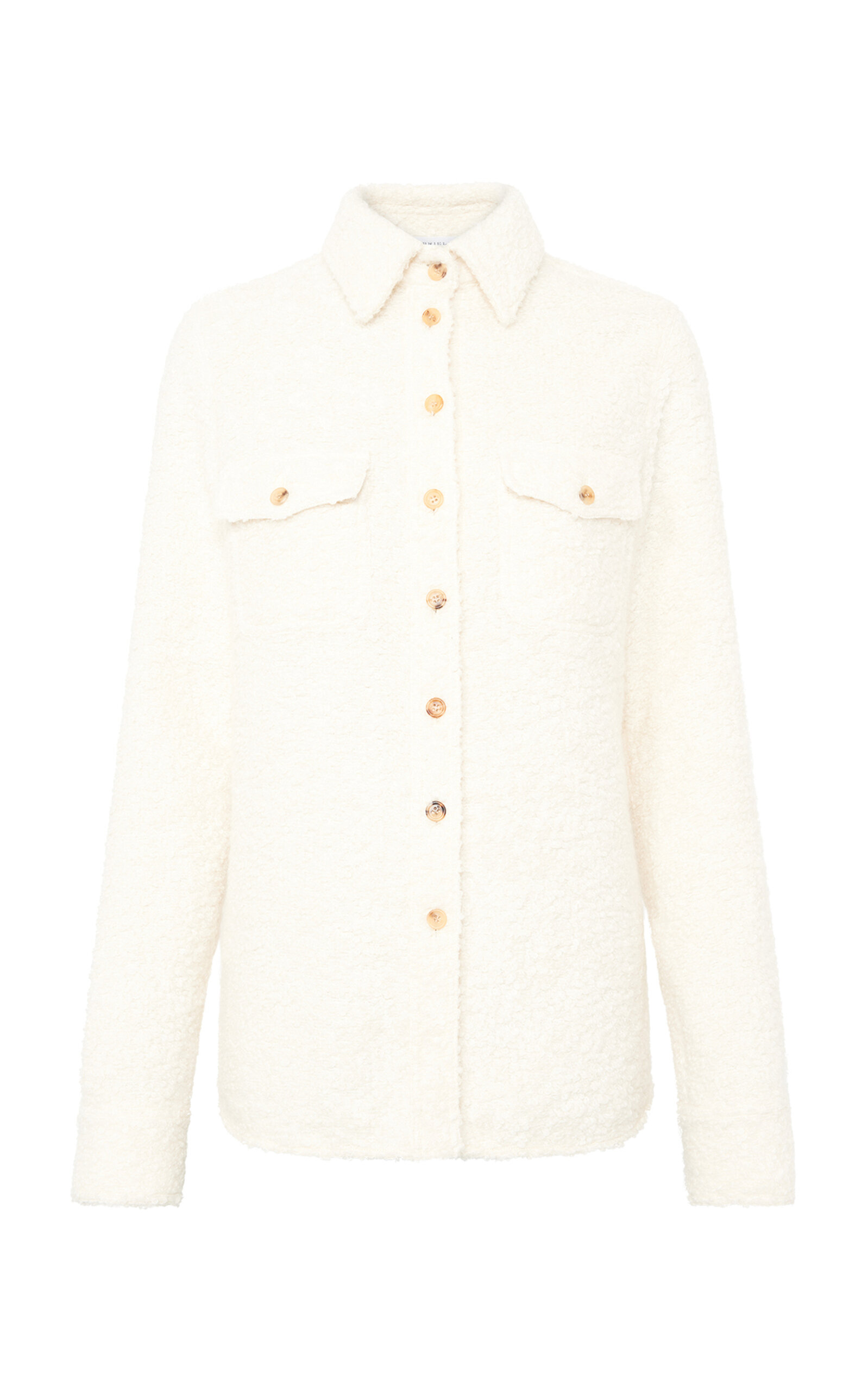 Gabriela Hearst John Austin Patch-Pocket Alpaca-Blend Shirt