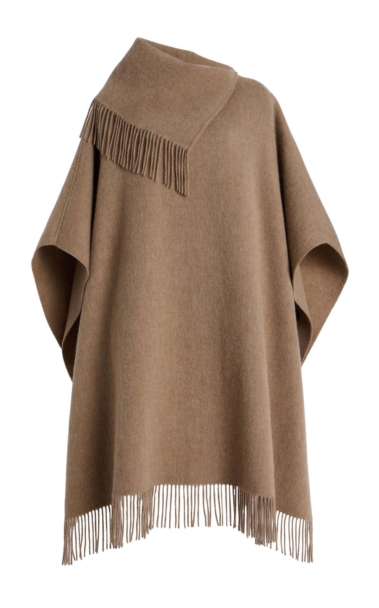 By Malene Birger Wool Turtlo Poncho In Brown