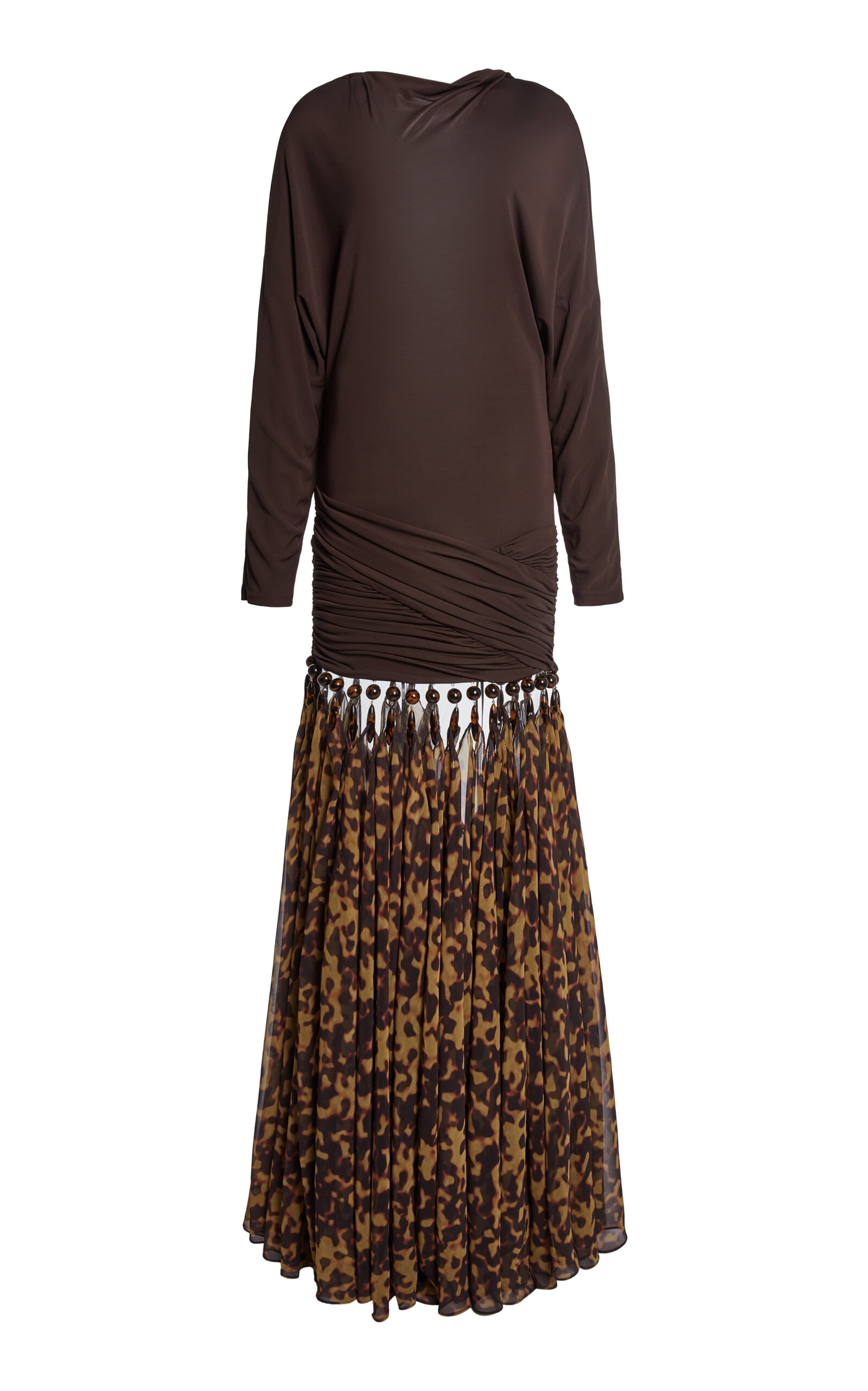 Christopher Esber Tortoiseshell Droplet Jersey Gown