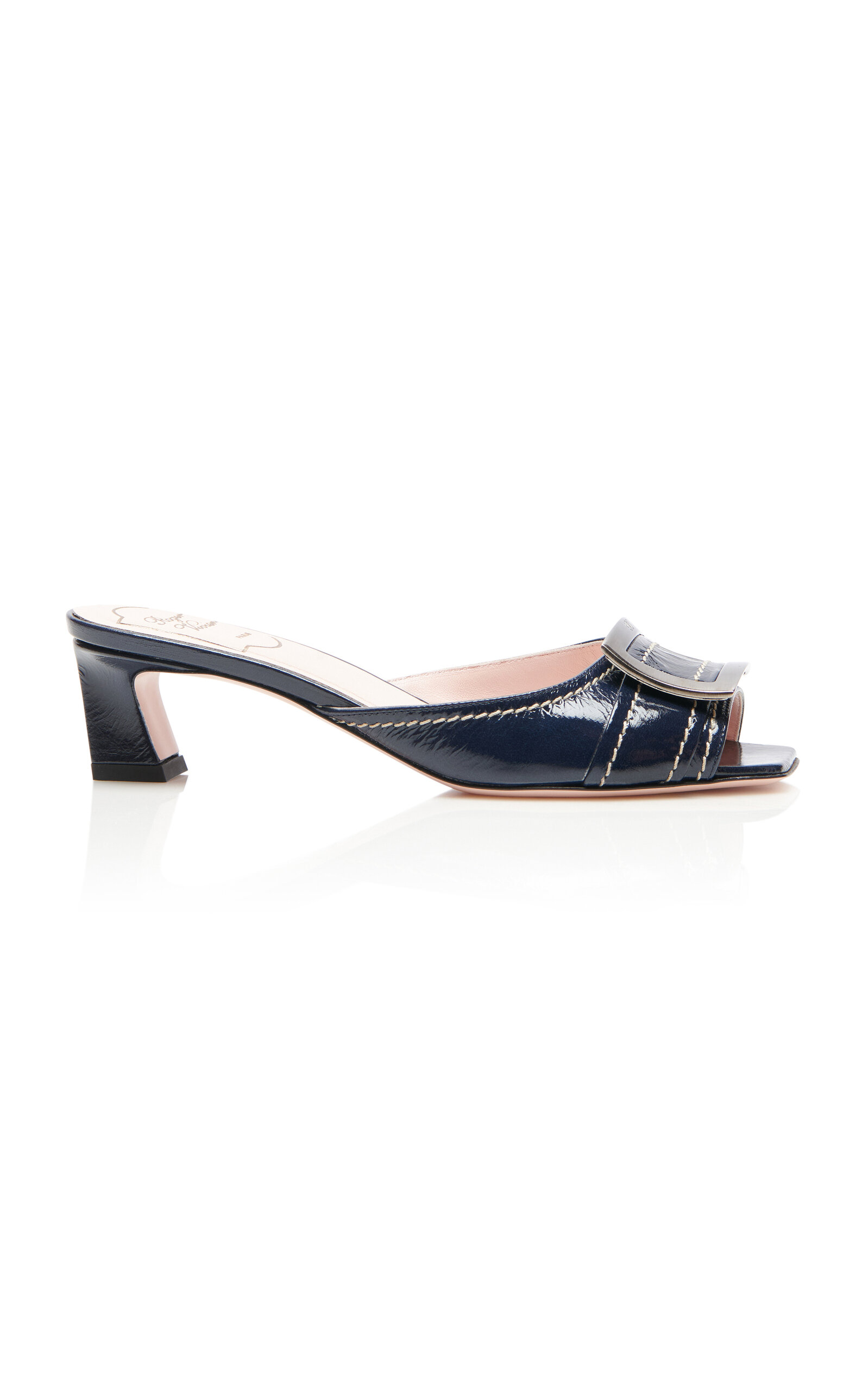 Roger Vivier Trompette Patent Leather Mules