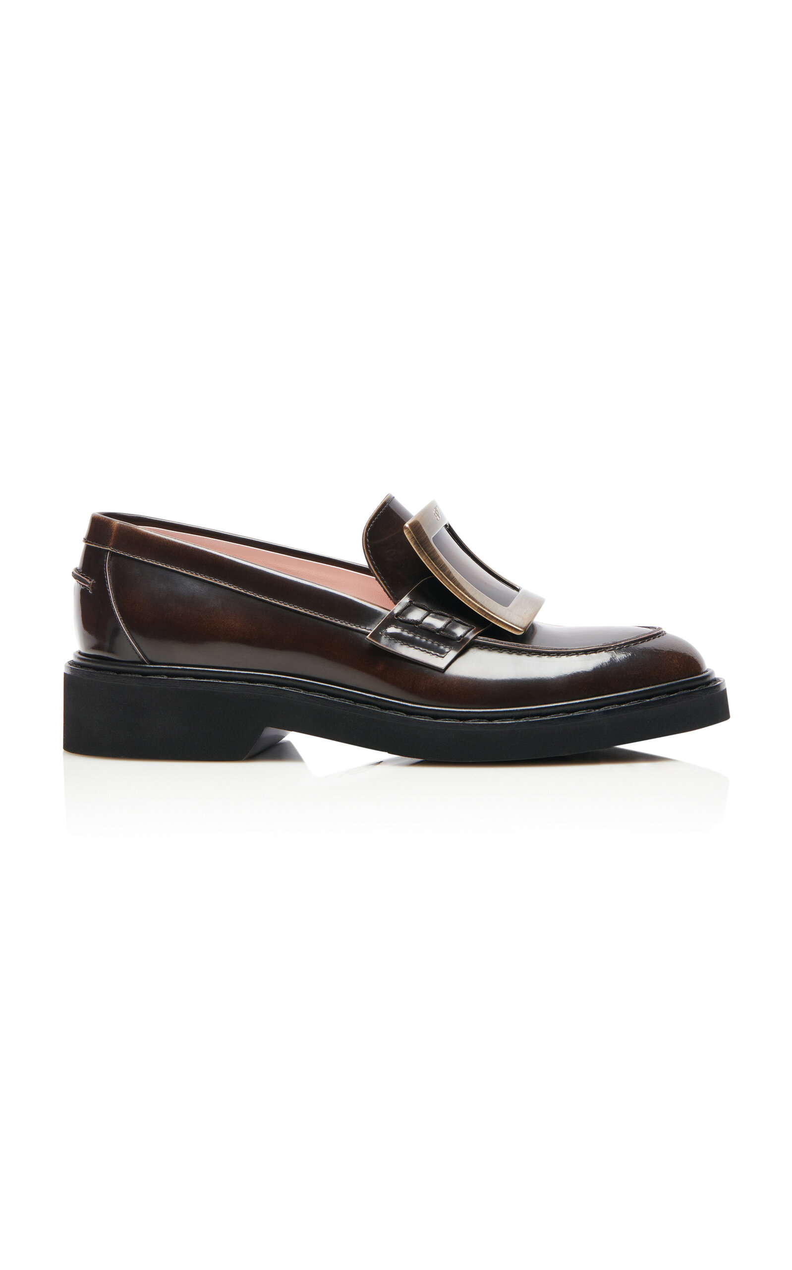 Roger Vivier Viv' Rangers Leather Loafers