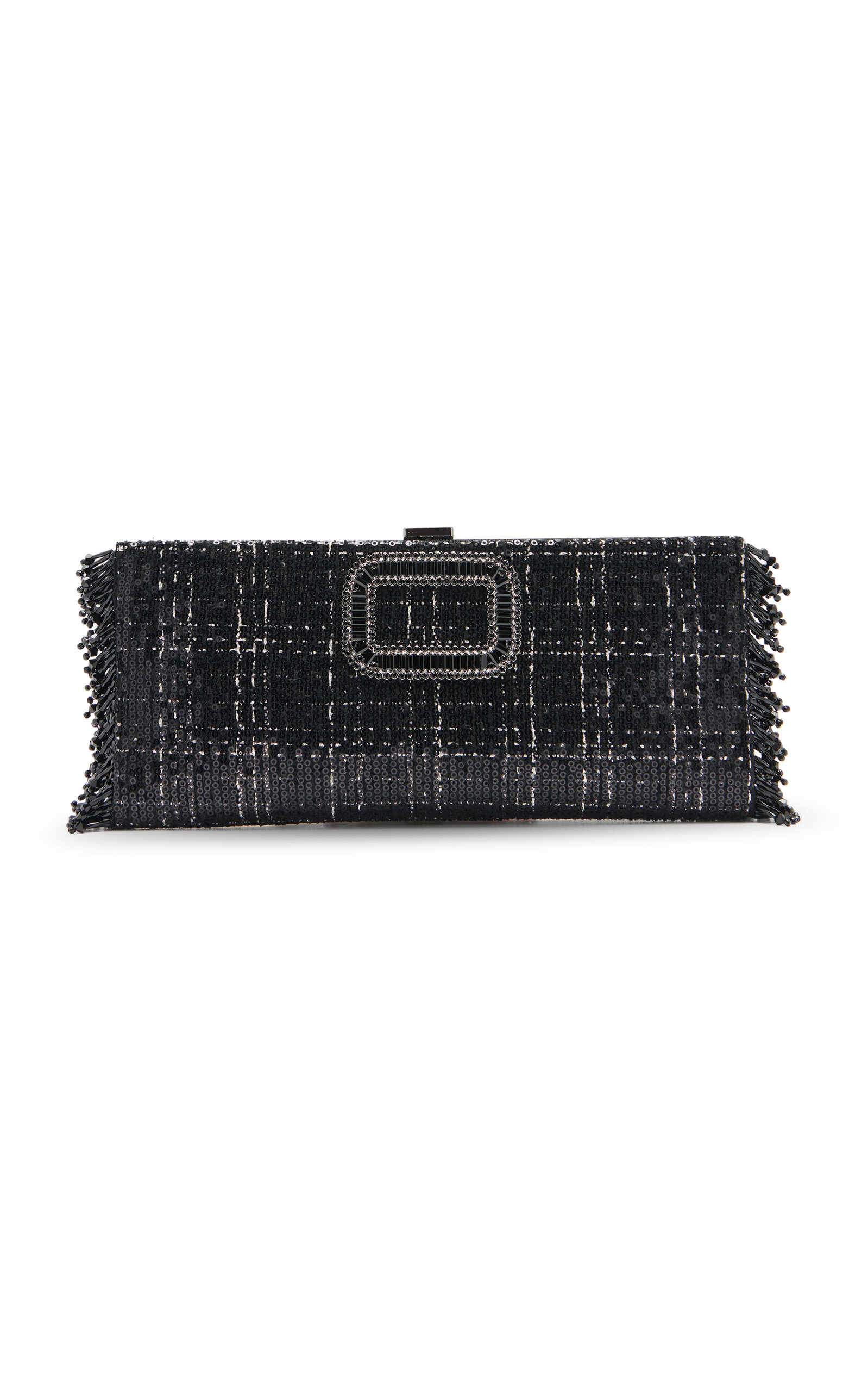 Roger Vivier Pilgrim Tweed Clutch