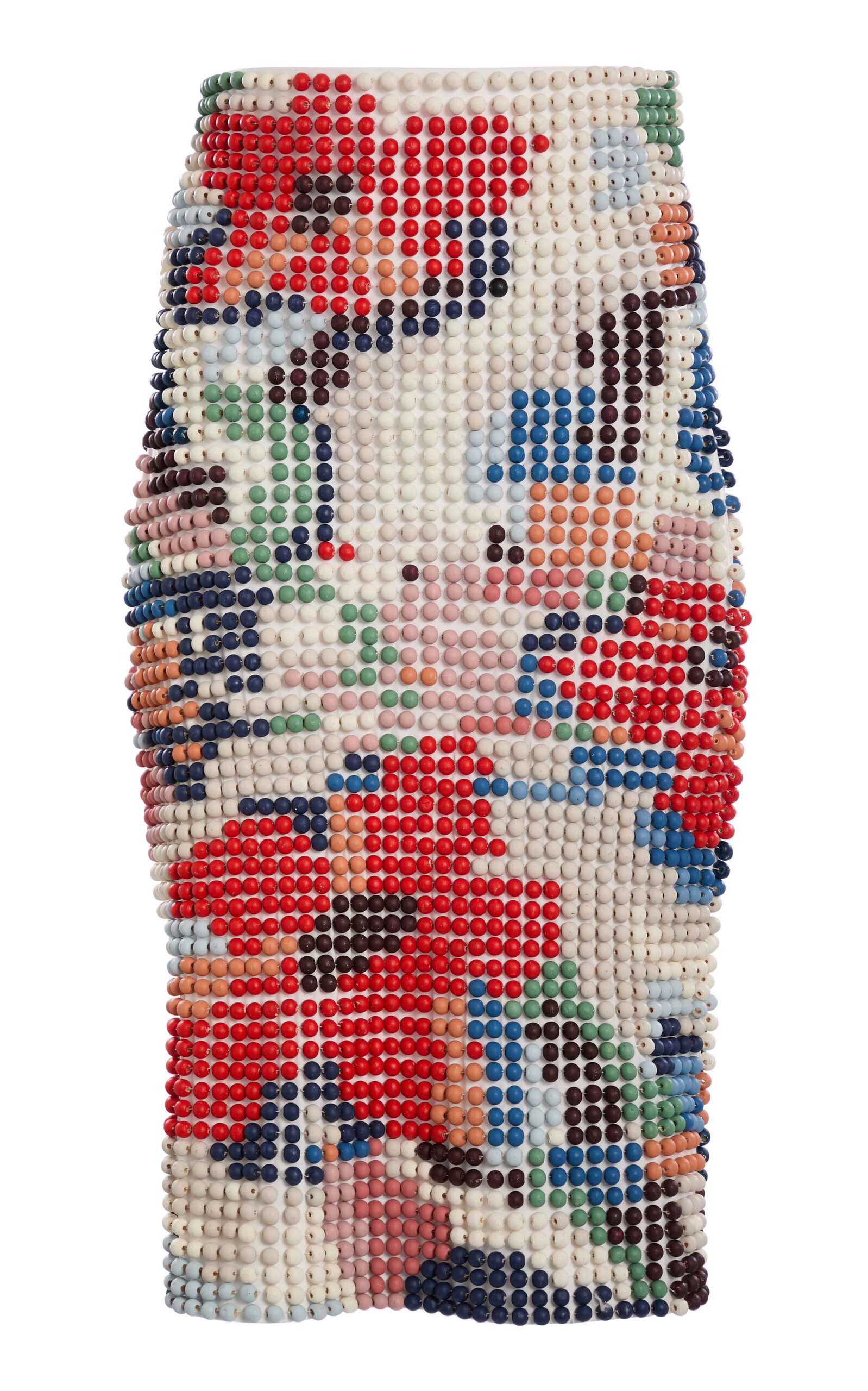 S.S.DALEY Beaded Cotton Skirt