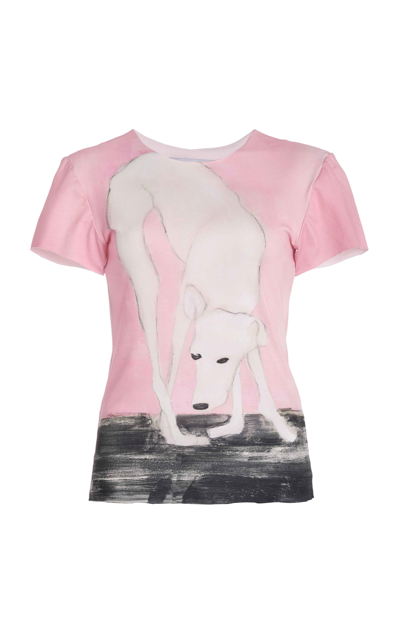 S.s. Daley Lurcher Cotton-blend Tee In Light Pink