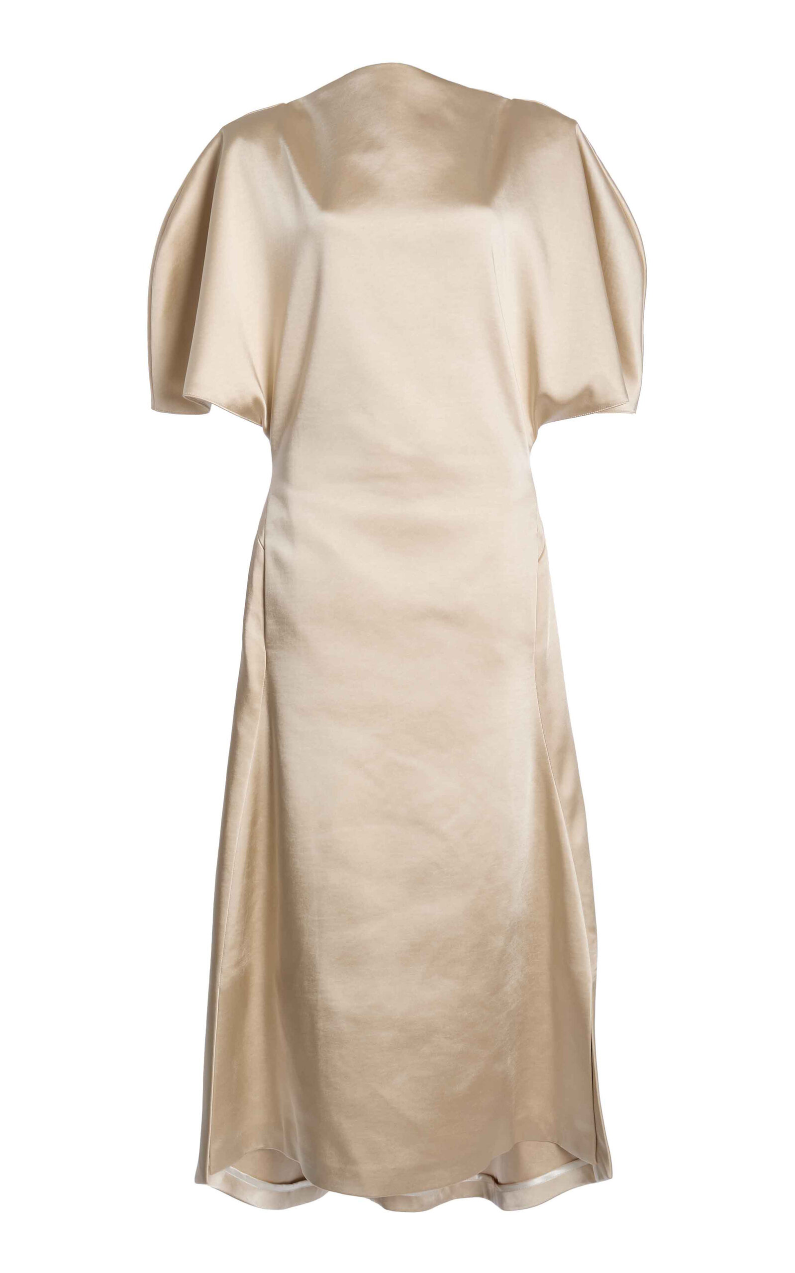 S.S.DALEY Edwina Silk Midi Dress - Neutral - Women's Clothing