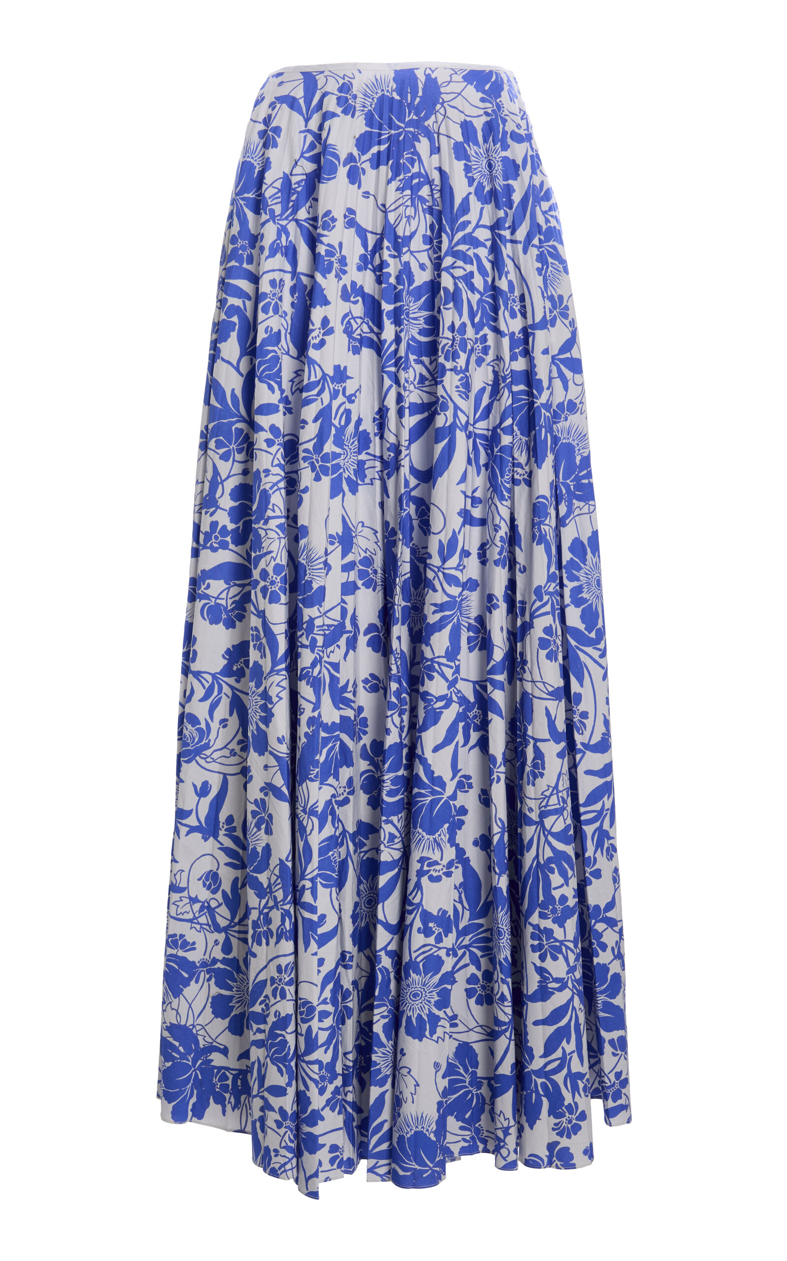 S.S.DALEY Kate Pleated Floral Crepe Maxi Skirt