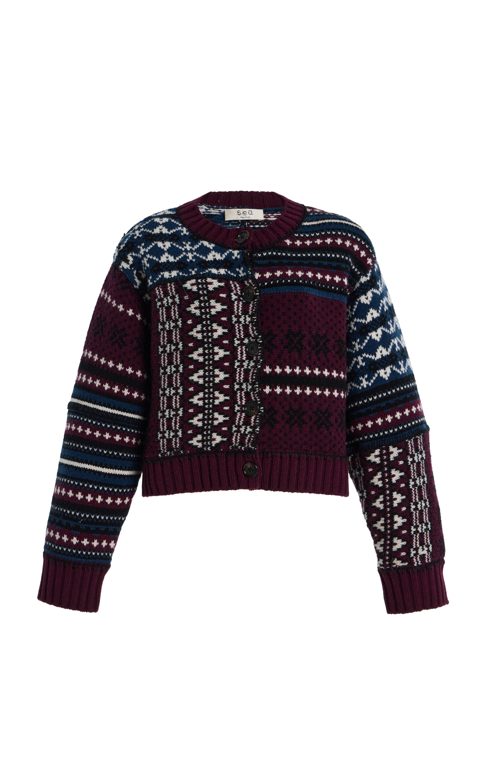 Sea Linea Fair Isle Wool Cardigan - Women's Clothing