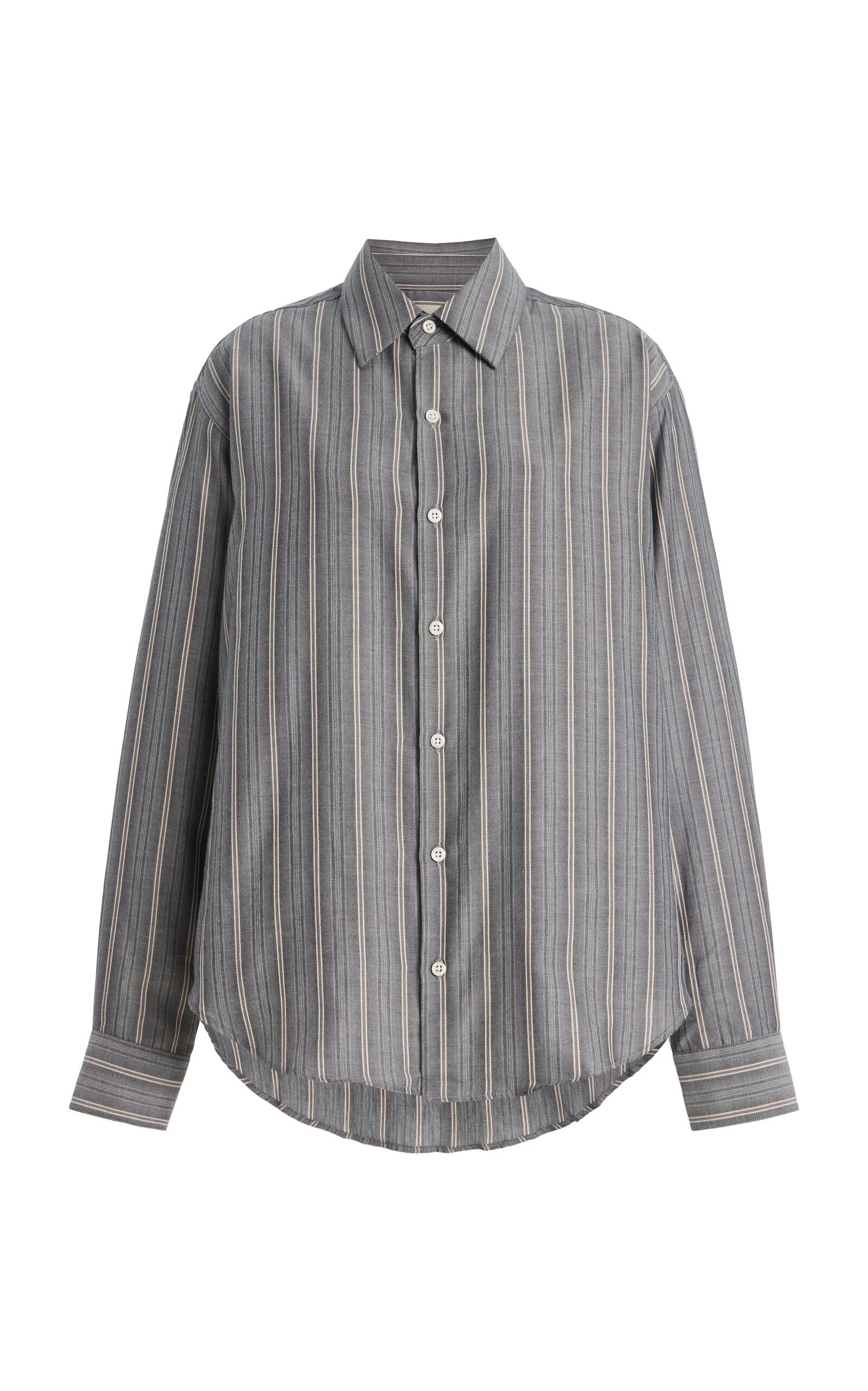 Comme Si La Classica Striped Cotton Flannel Shirt