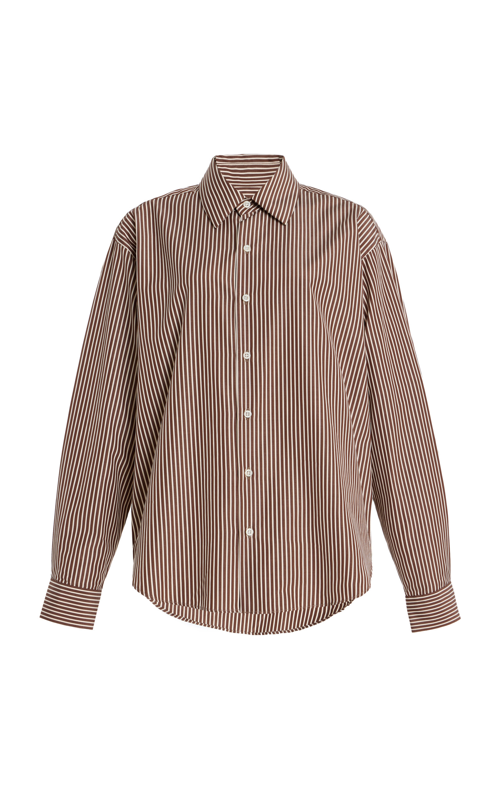 Comme Si La Classica Striped Cotton-Poplin Shirt