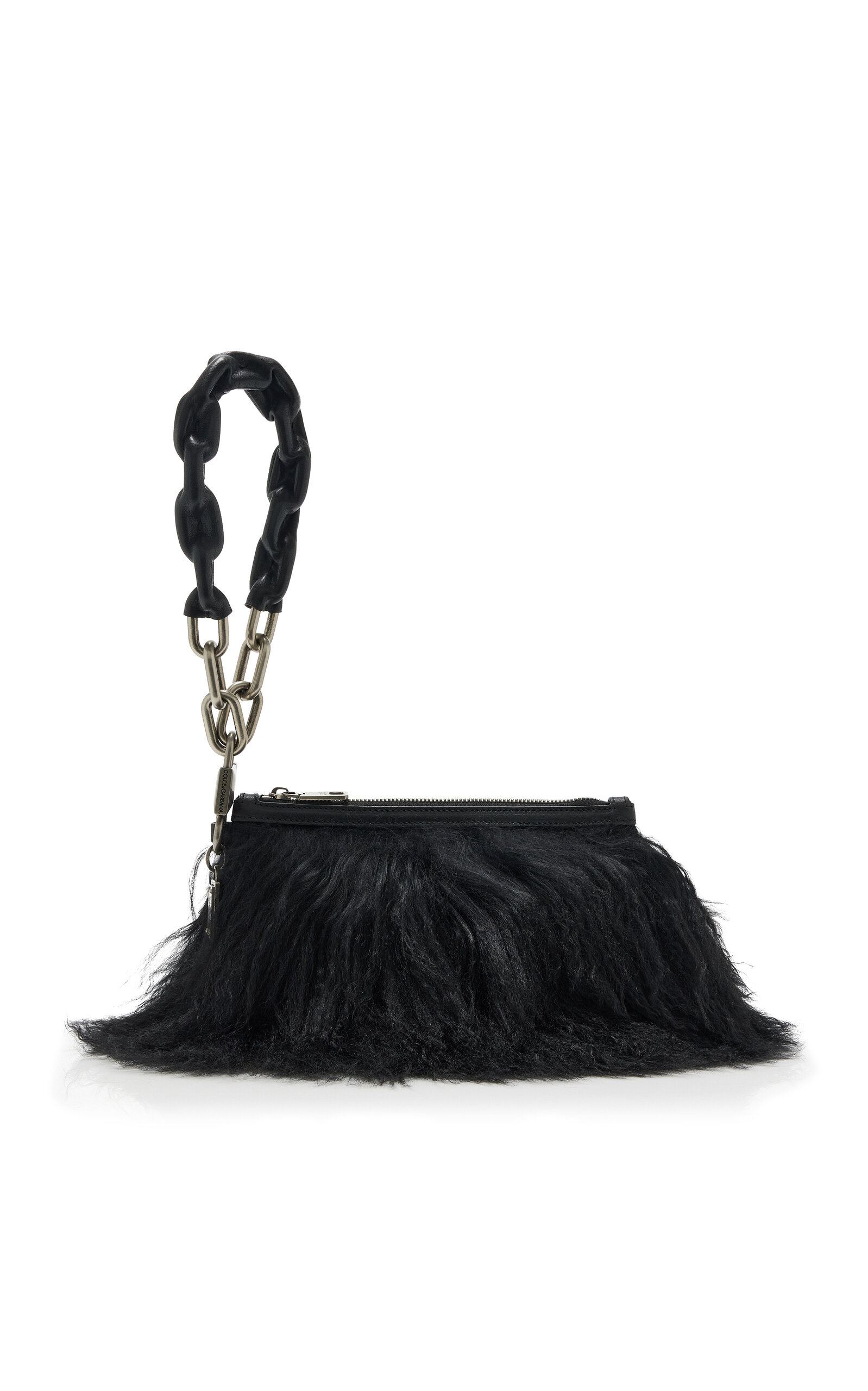 Dolce & Gabbana Necessaire Shearling Pouch - Women's Bags