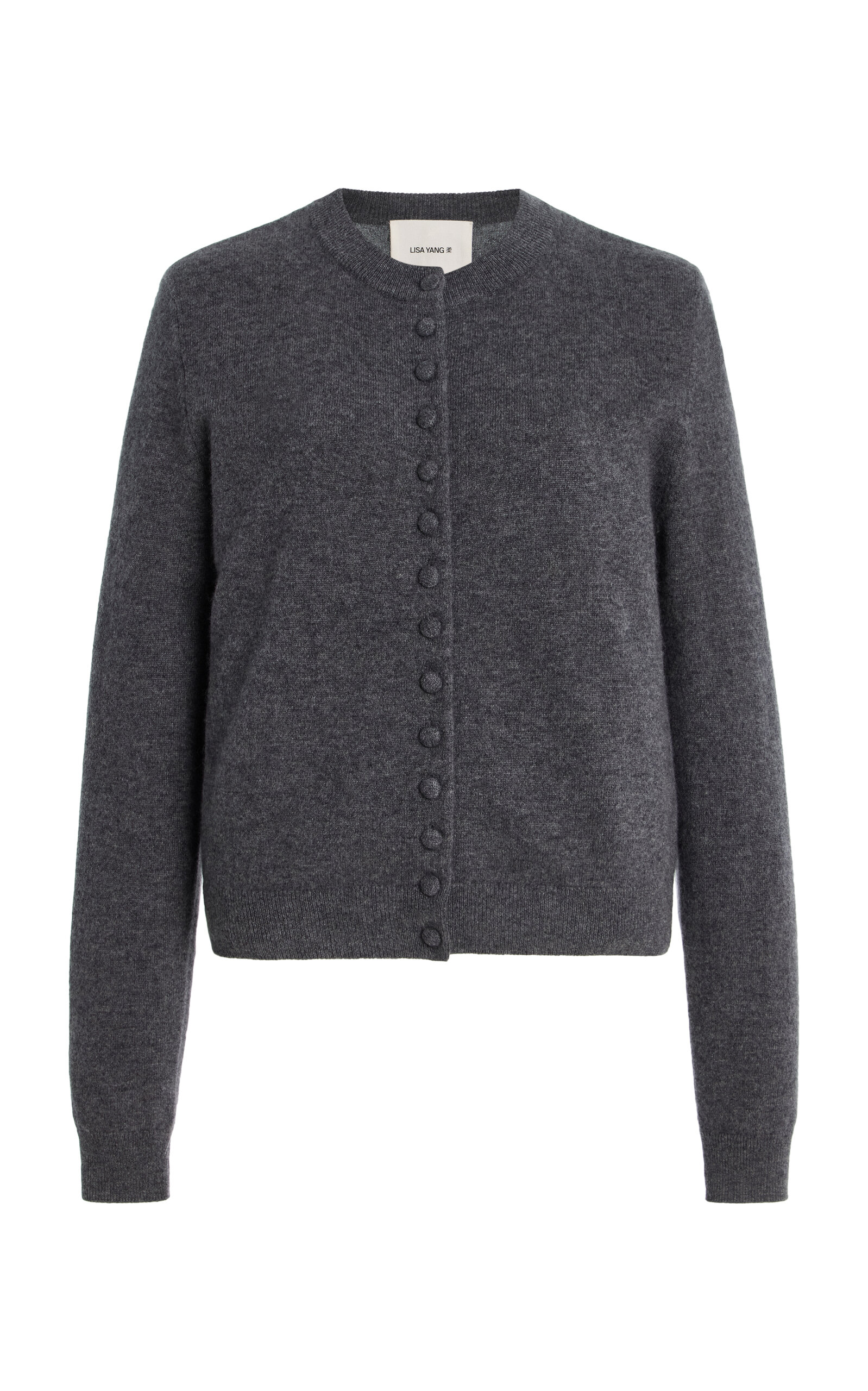 Lisa Yang Wilona Cashmere Cardigan In Gray