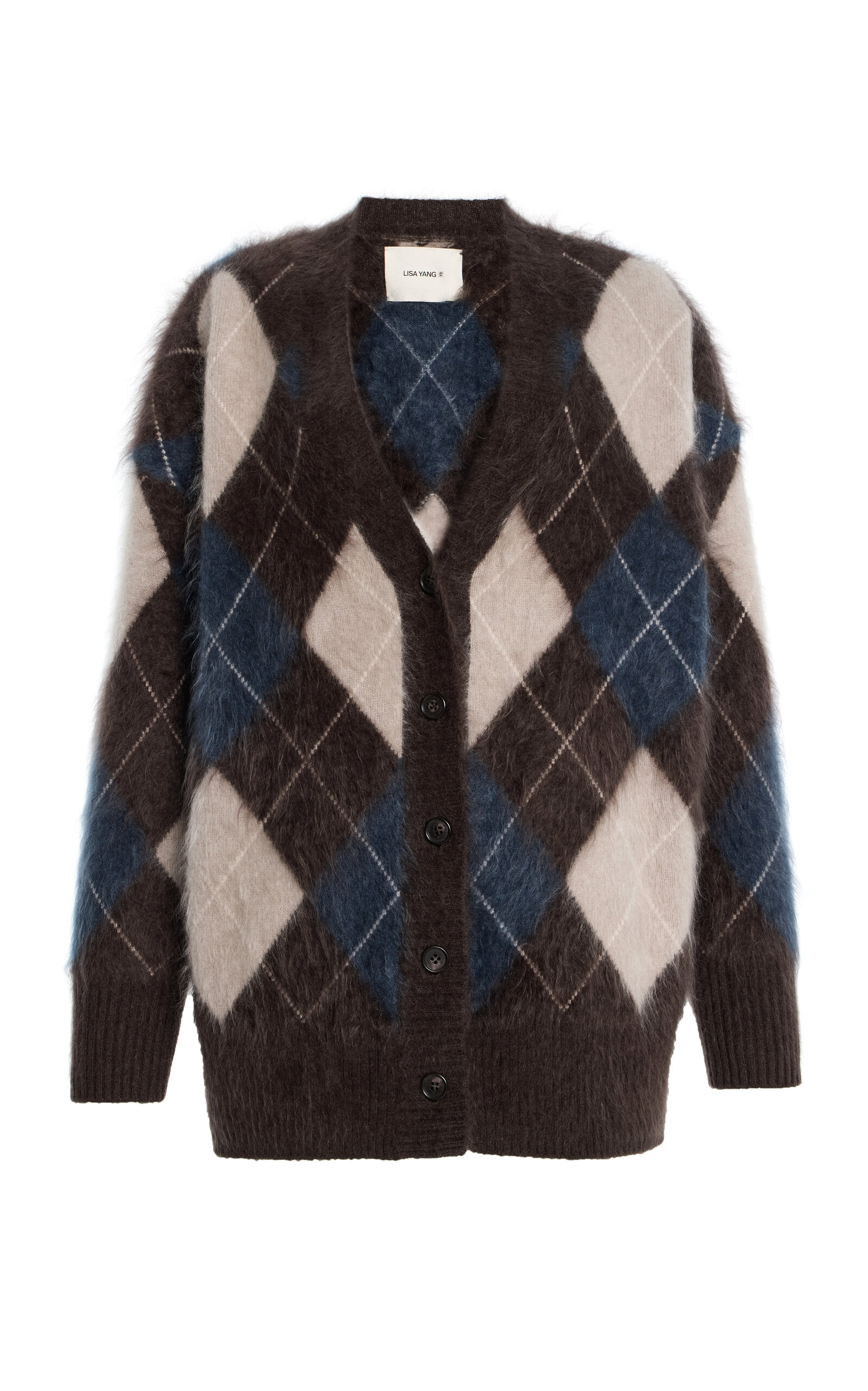 Lisa Yang Elaria Cashmere Cardigan In Brown