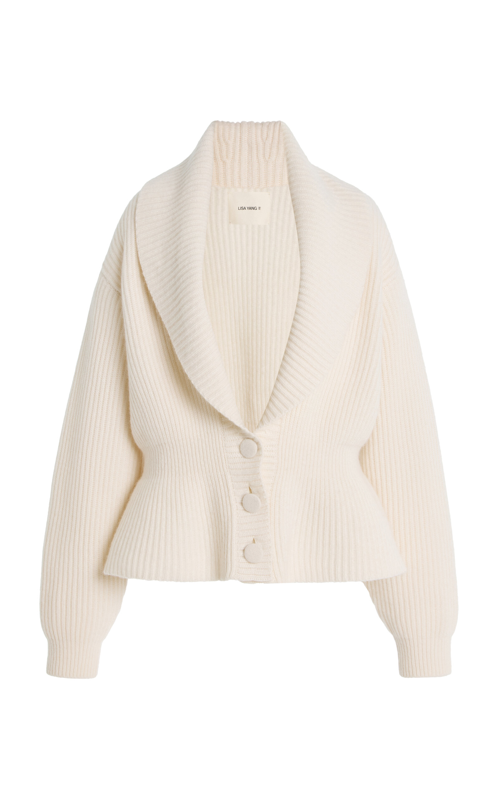 Lisa Yang Alessandra Cashmere Cardigan Jacket In Neutral