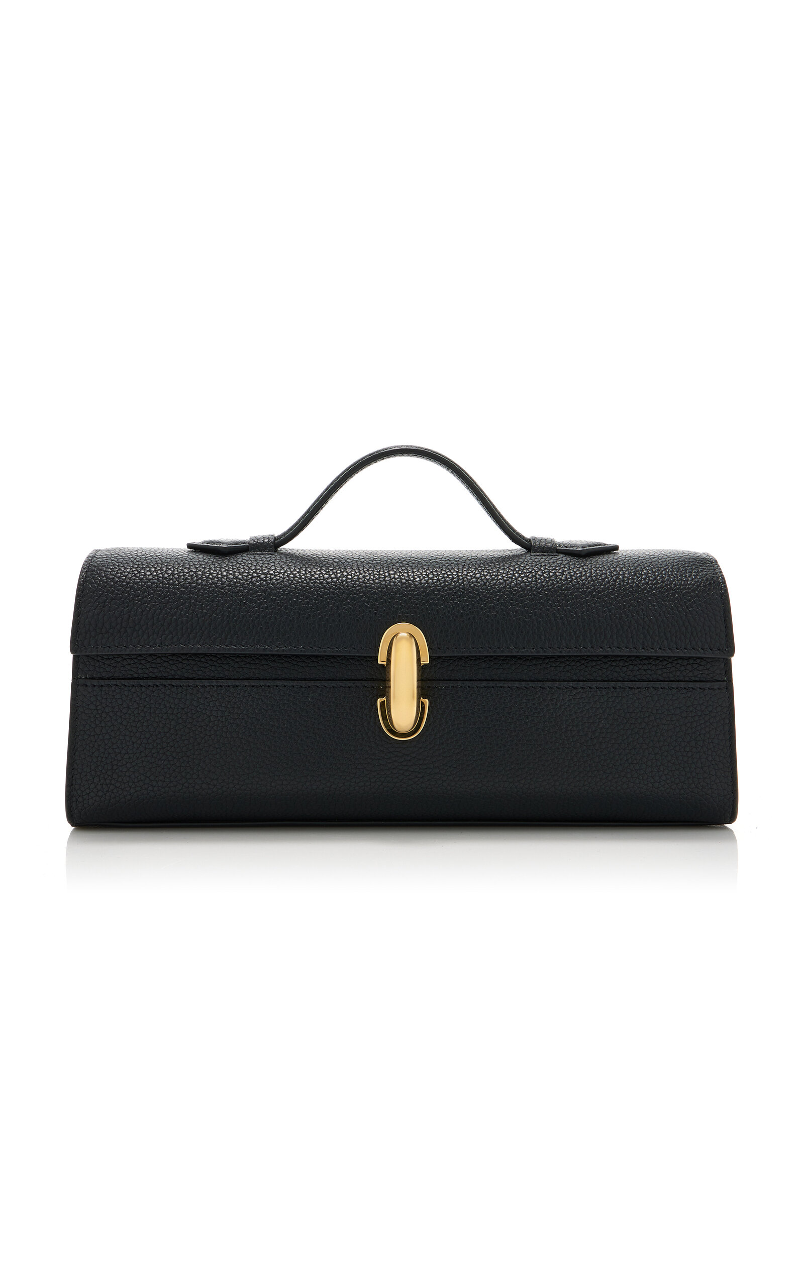 Savette The Slim Symmetry Leather Pochette - Black - OS