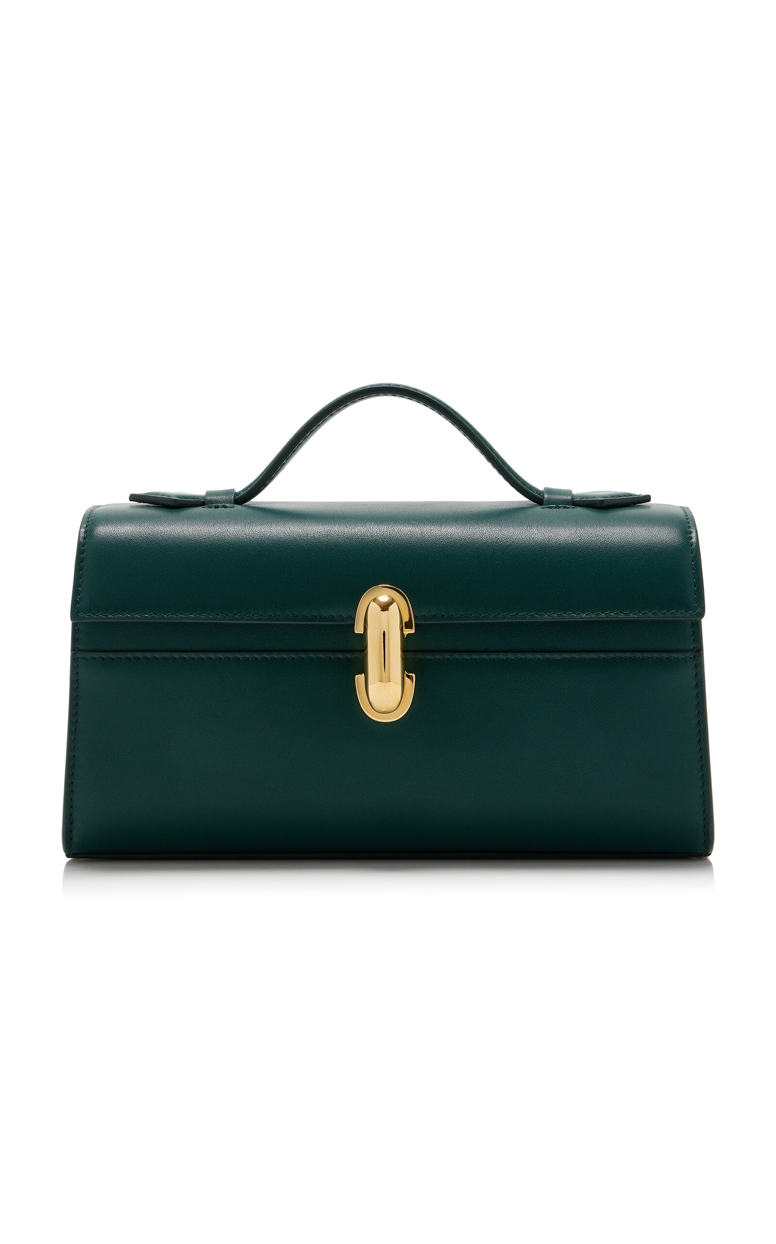 Savette Symmetry Leather Pochette - Green - OS