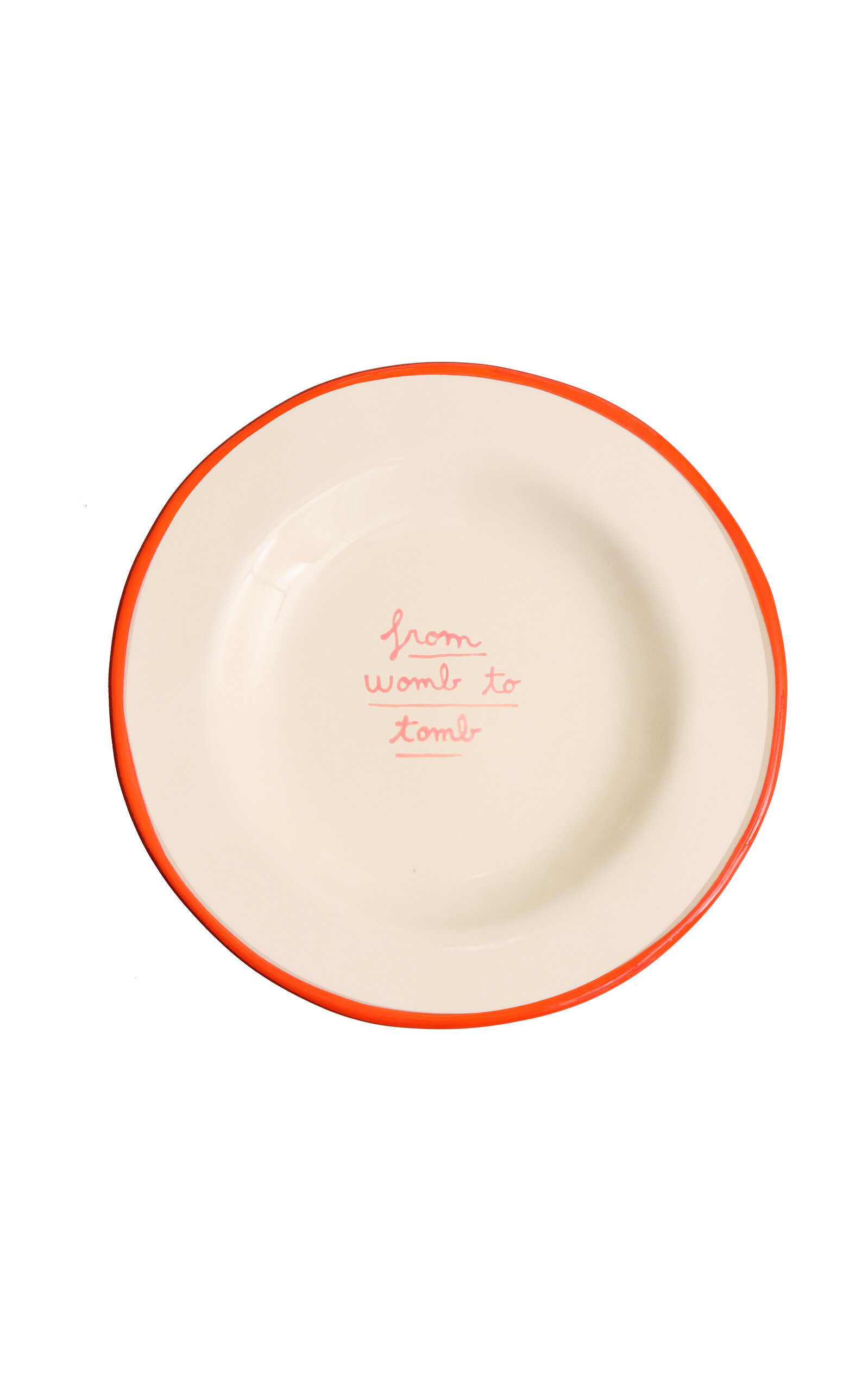 Laetitia Rouget Dessert Plate        From Womb To Tomb In Multi