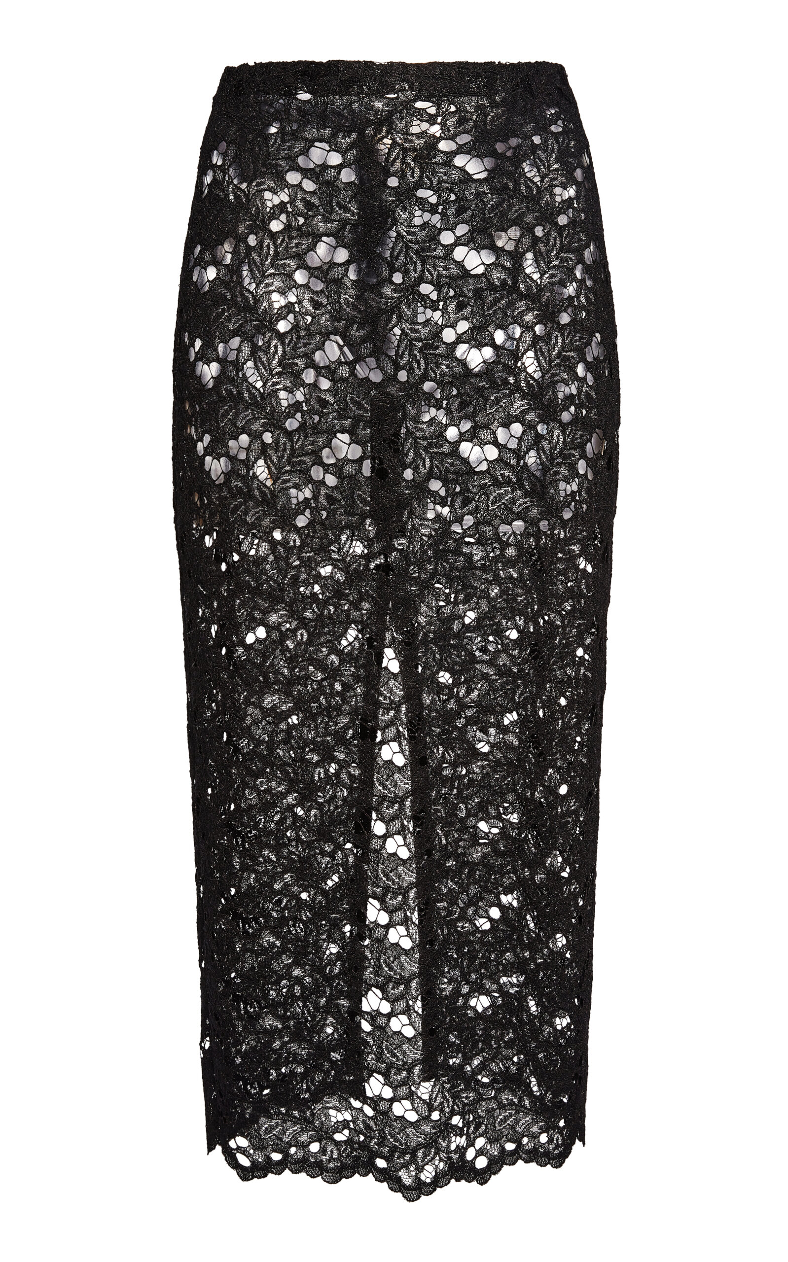 Ludovic de Saint Sernin Lace Midi Pencil Skirt