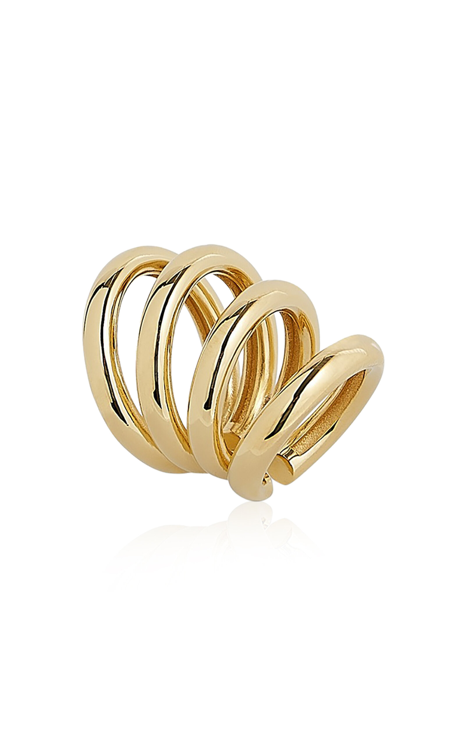 Rabanne Brass Ear Cuff In Gold