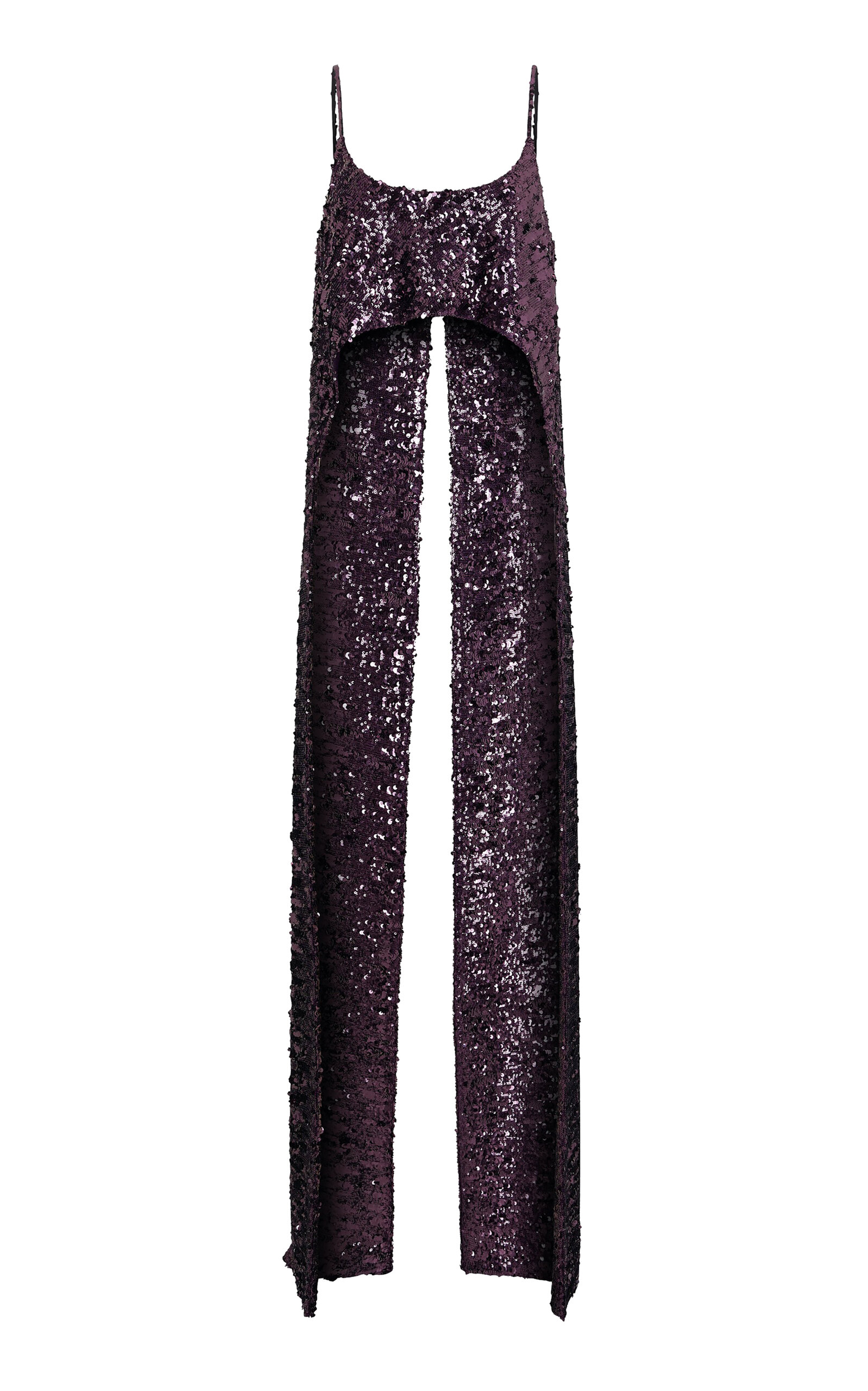 Rabanne Sequin-Embellished Longline Top