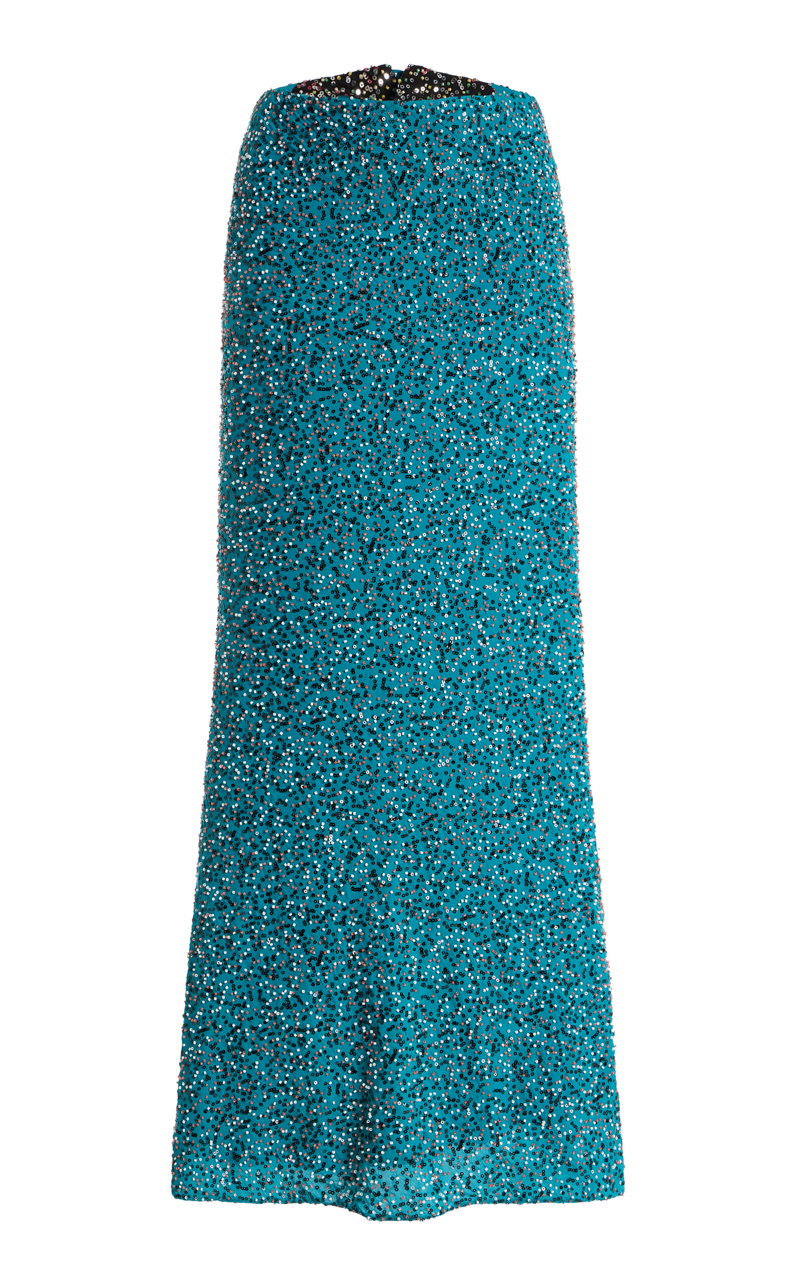 Rabanne Embellished Crepe Midi Skirt